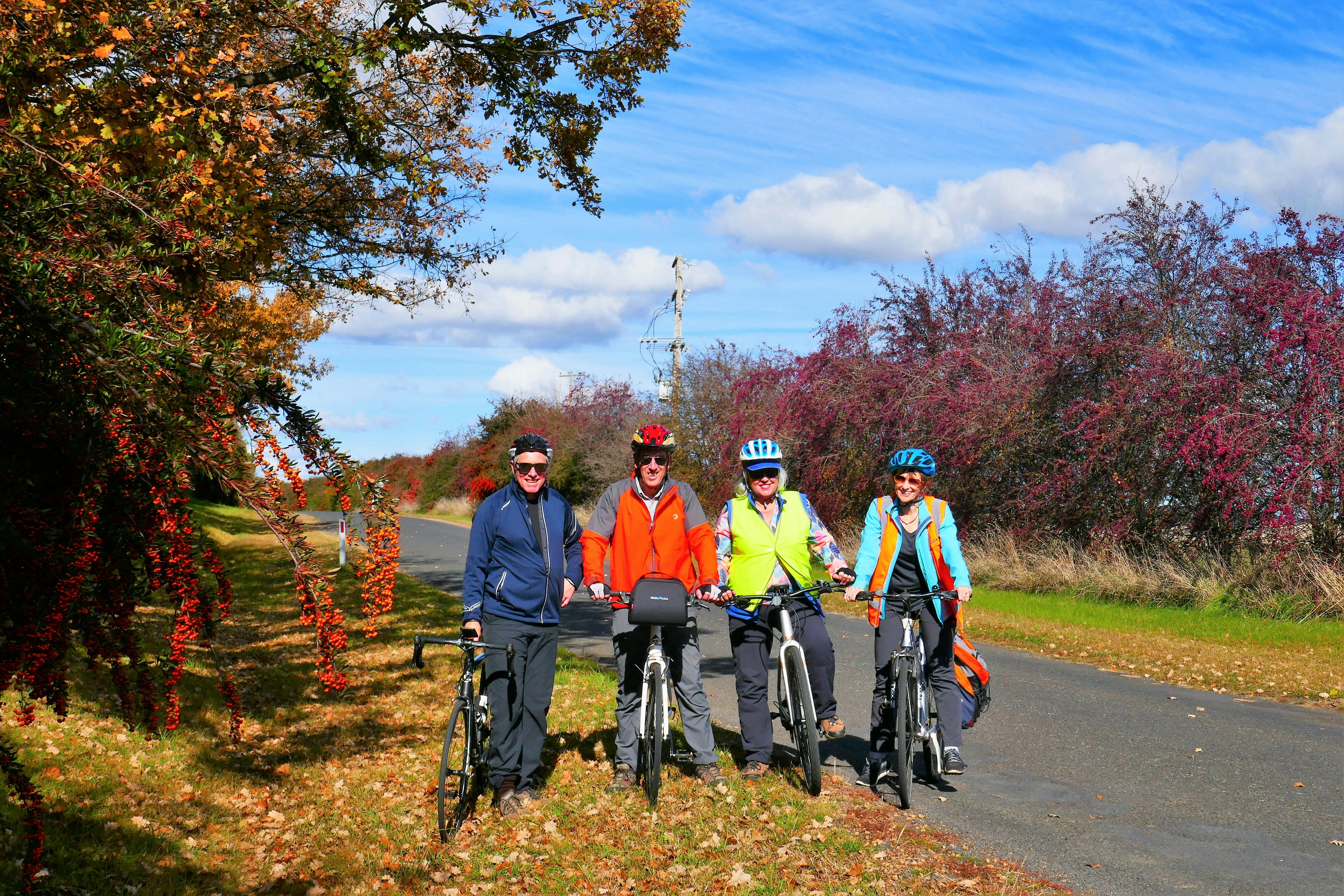 Fun cycling on the quiet country back roads