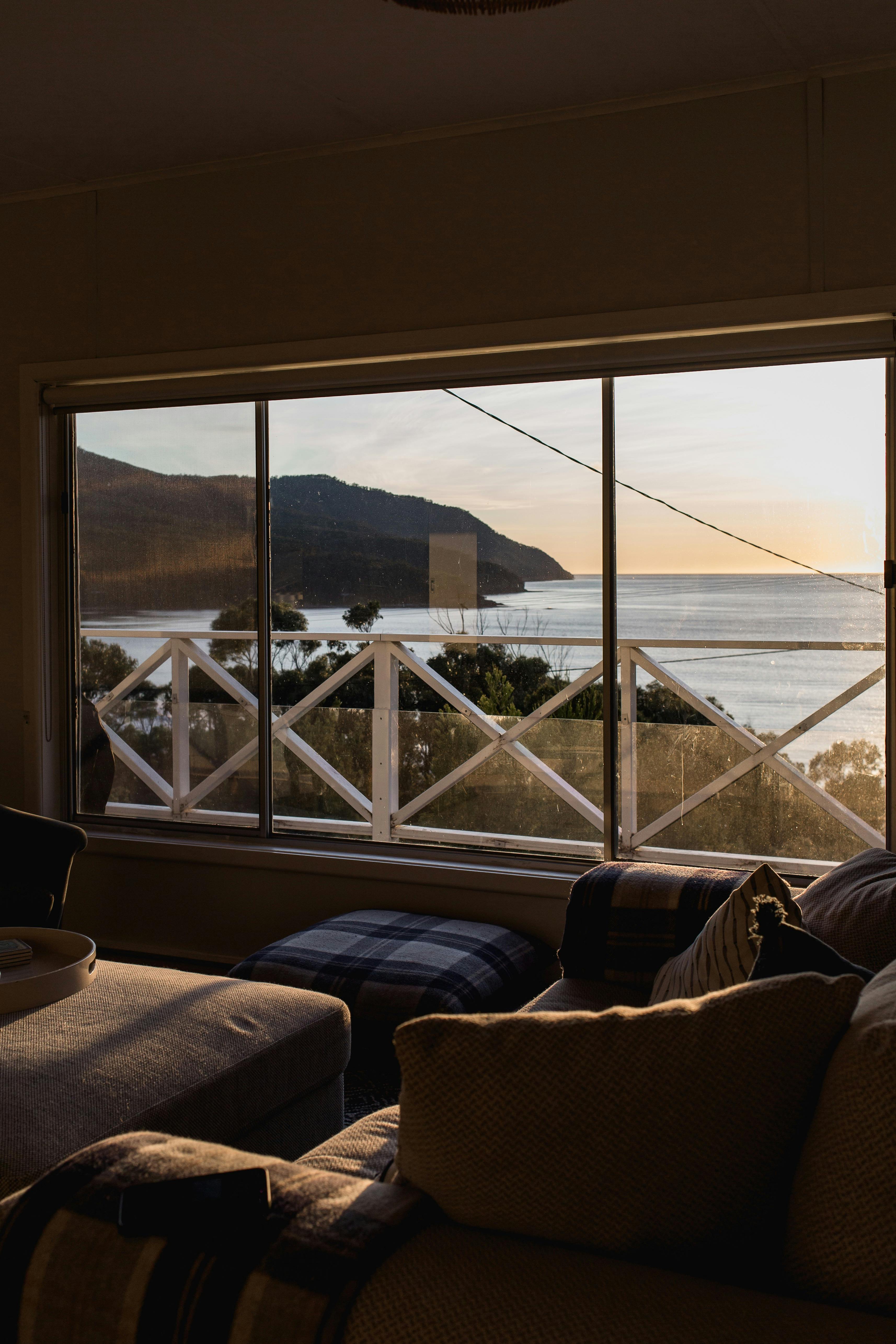 looking up the coast from the couch