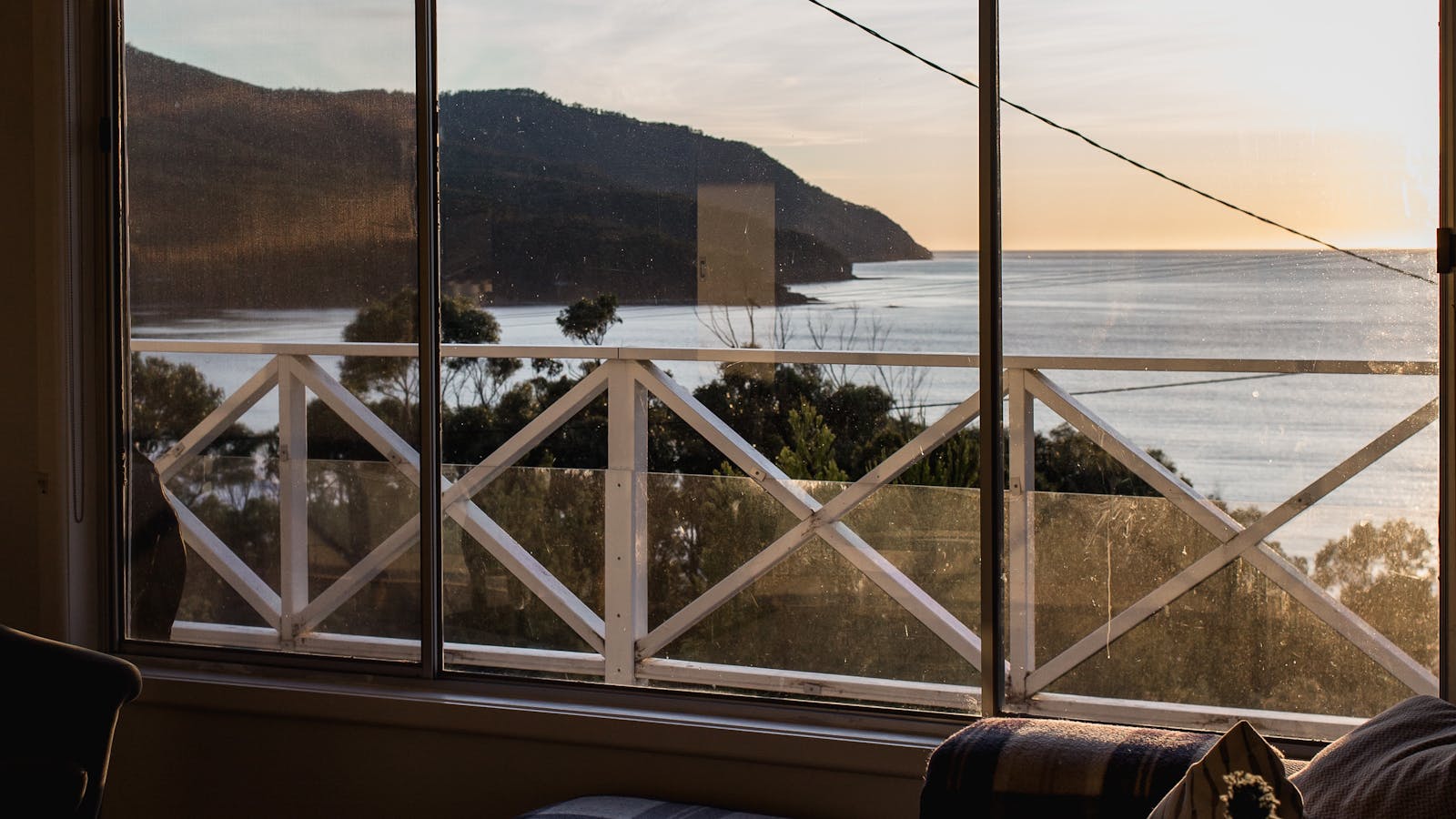 Sunrise view from the couch