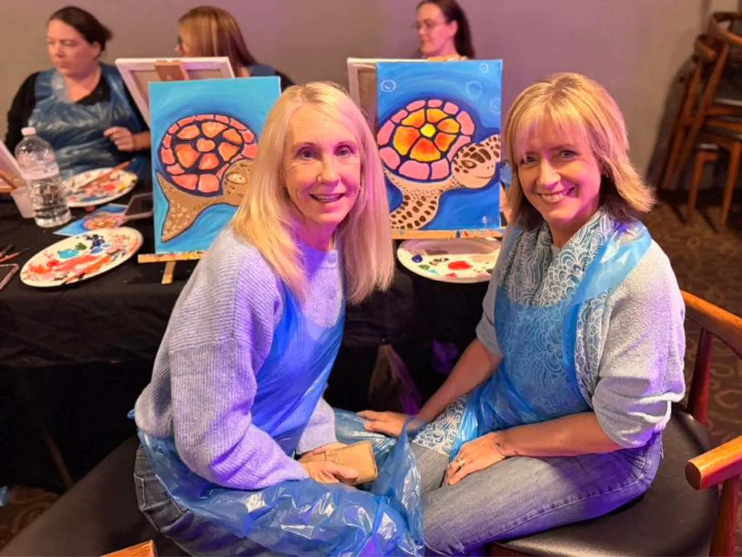 Paint Juicy customers showing artworks