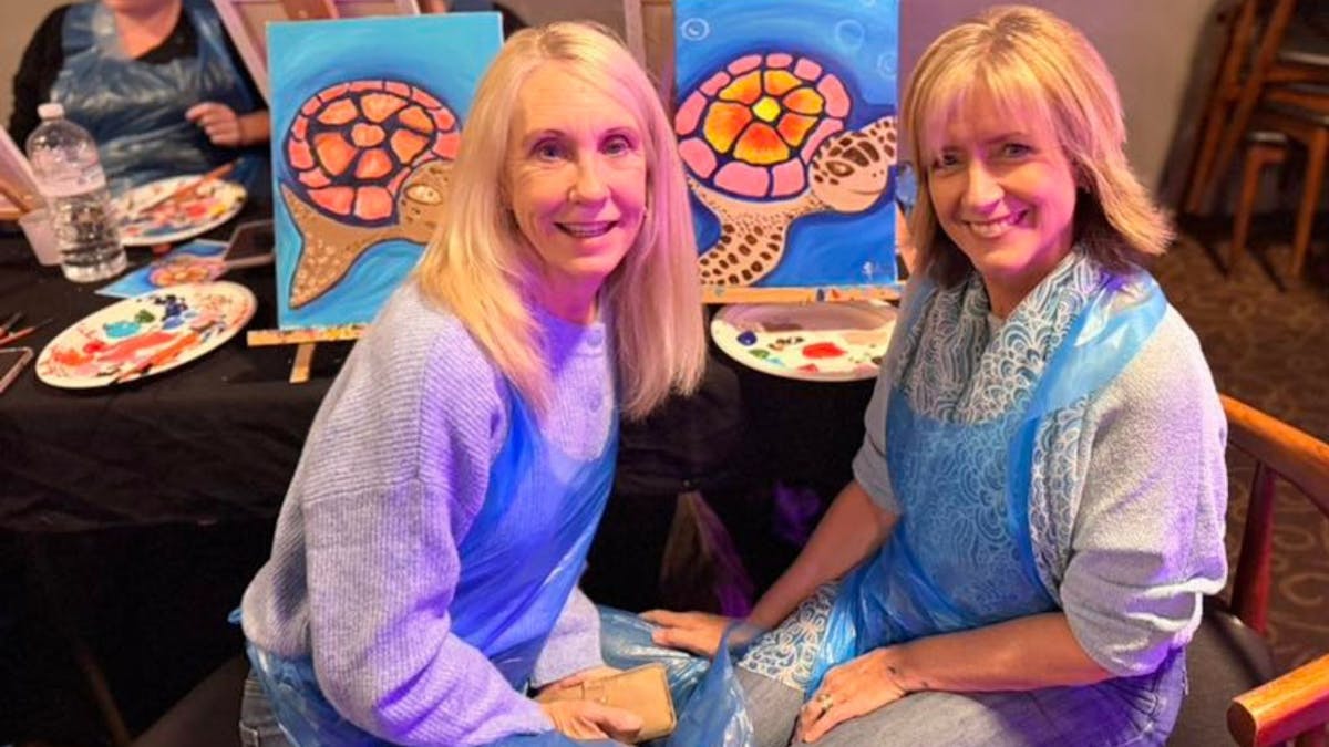 Paint Juicy customers showing artworks