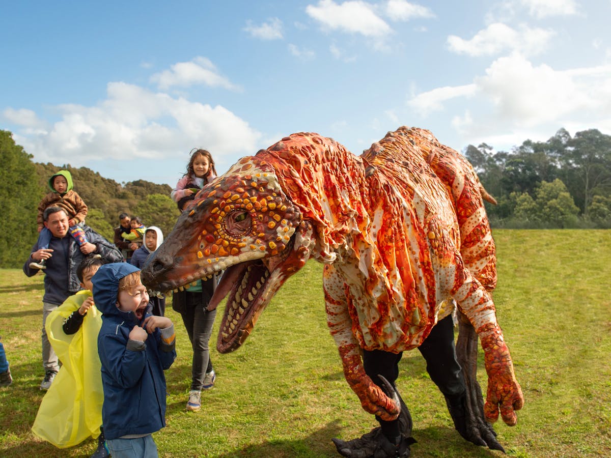 dinosaur with child
