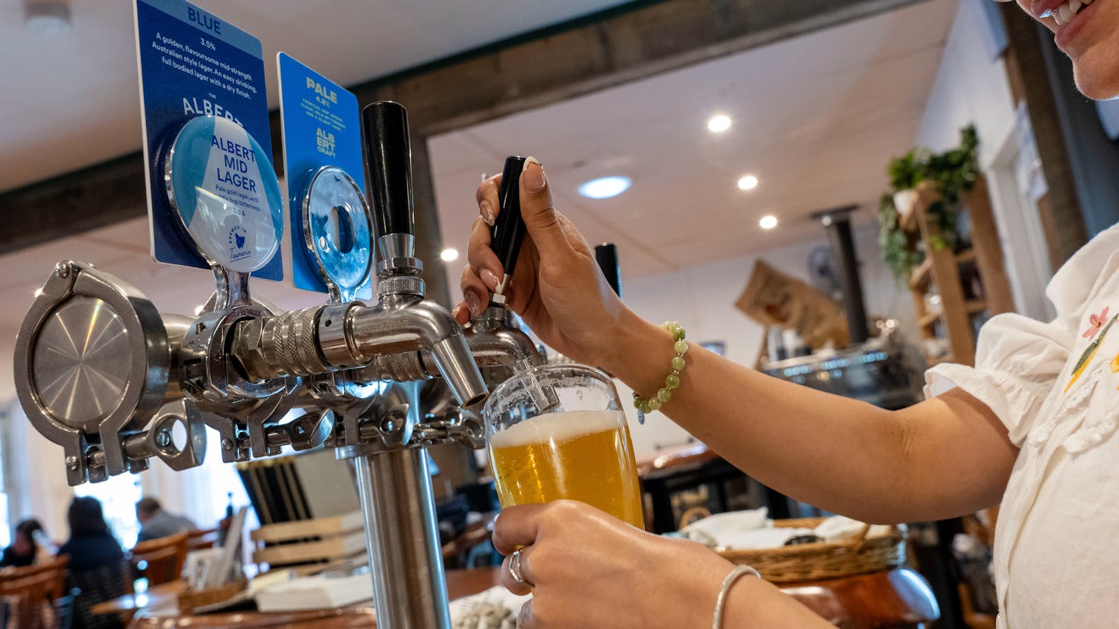 Beers on tap at Maydena Eats