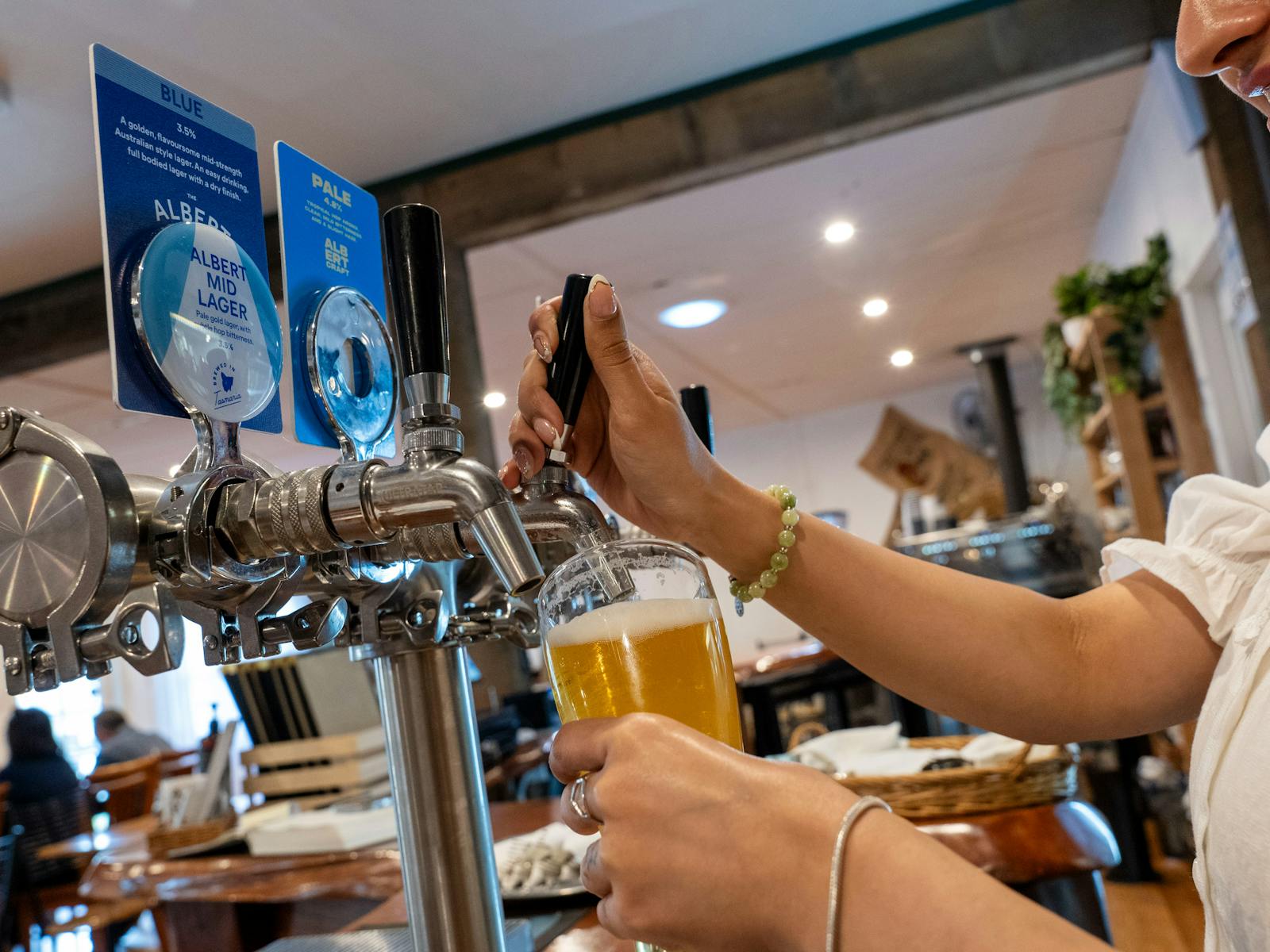 Beers on tap at Maydena Eats