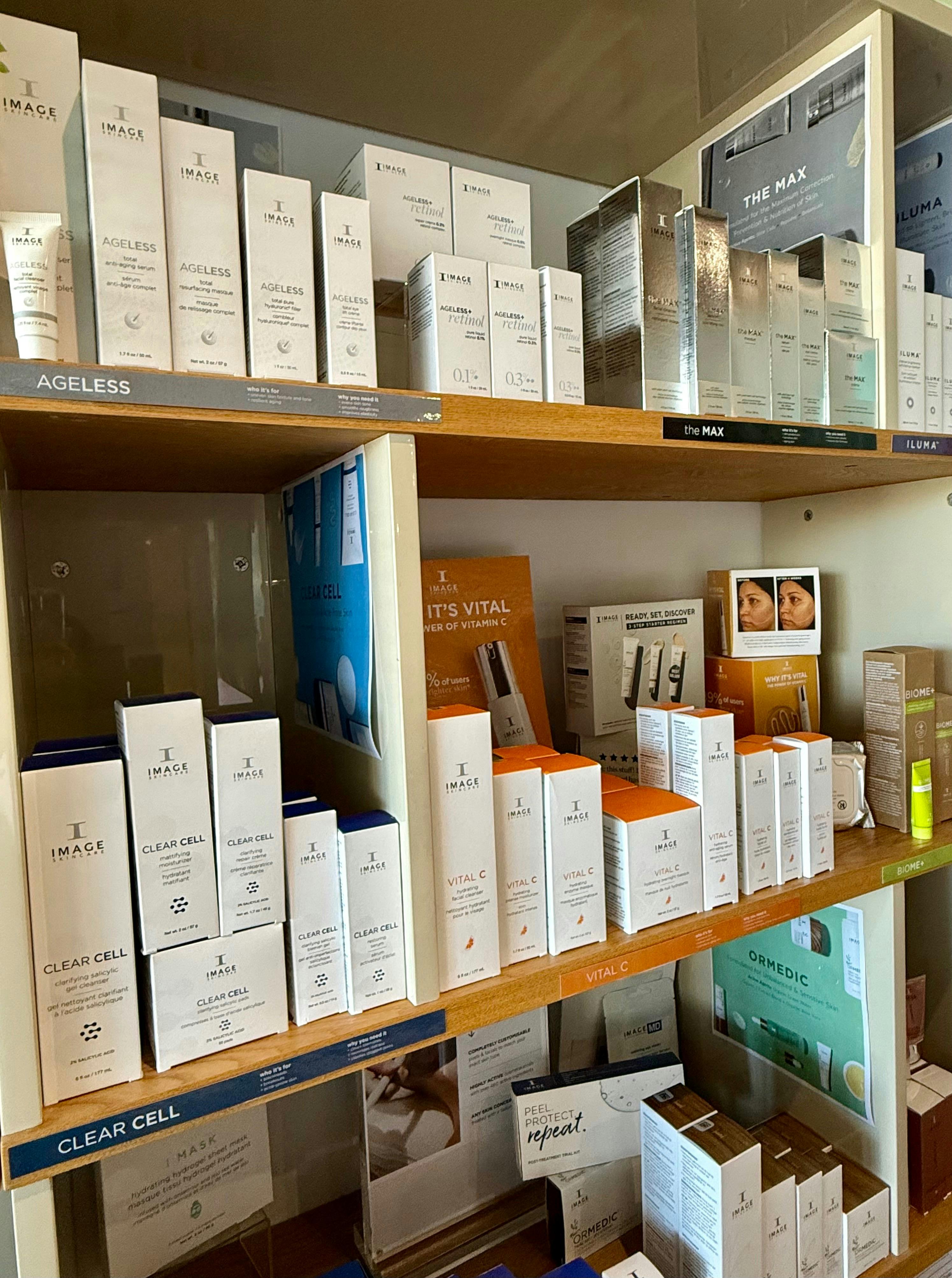 This is a photo of IMAGE Skincare line that is stocked at Enrich Skin Clinic.