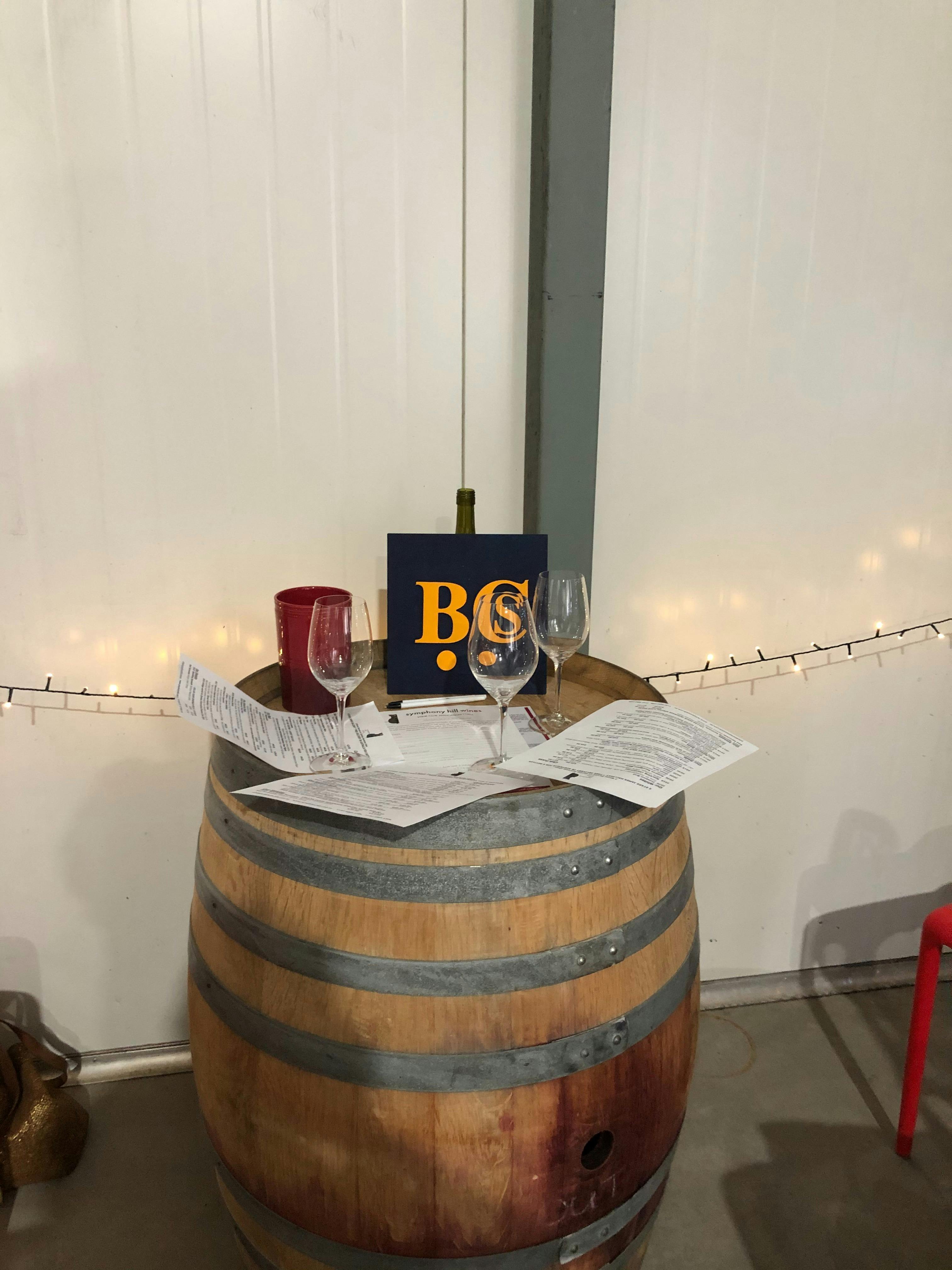 Our own special space to relax and sip the wine at Symphony Hills Winery