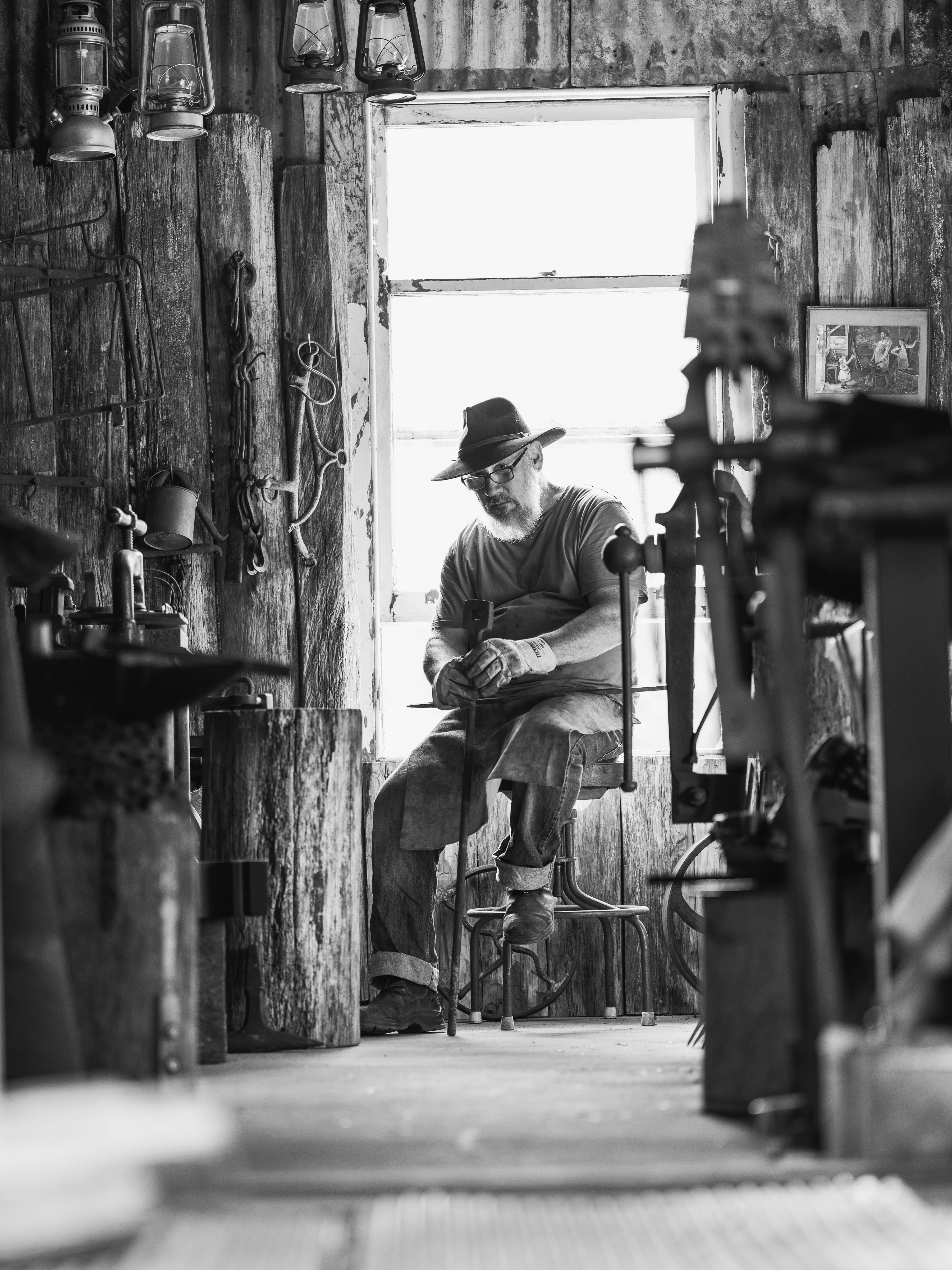 Blacksmith at work