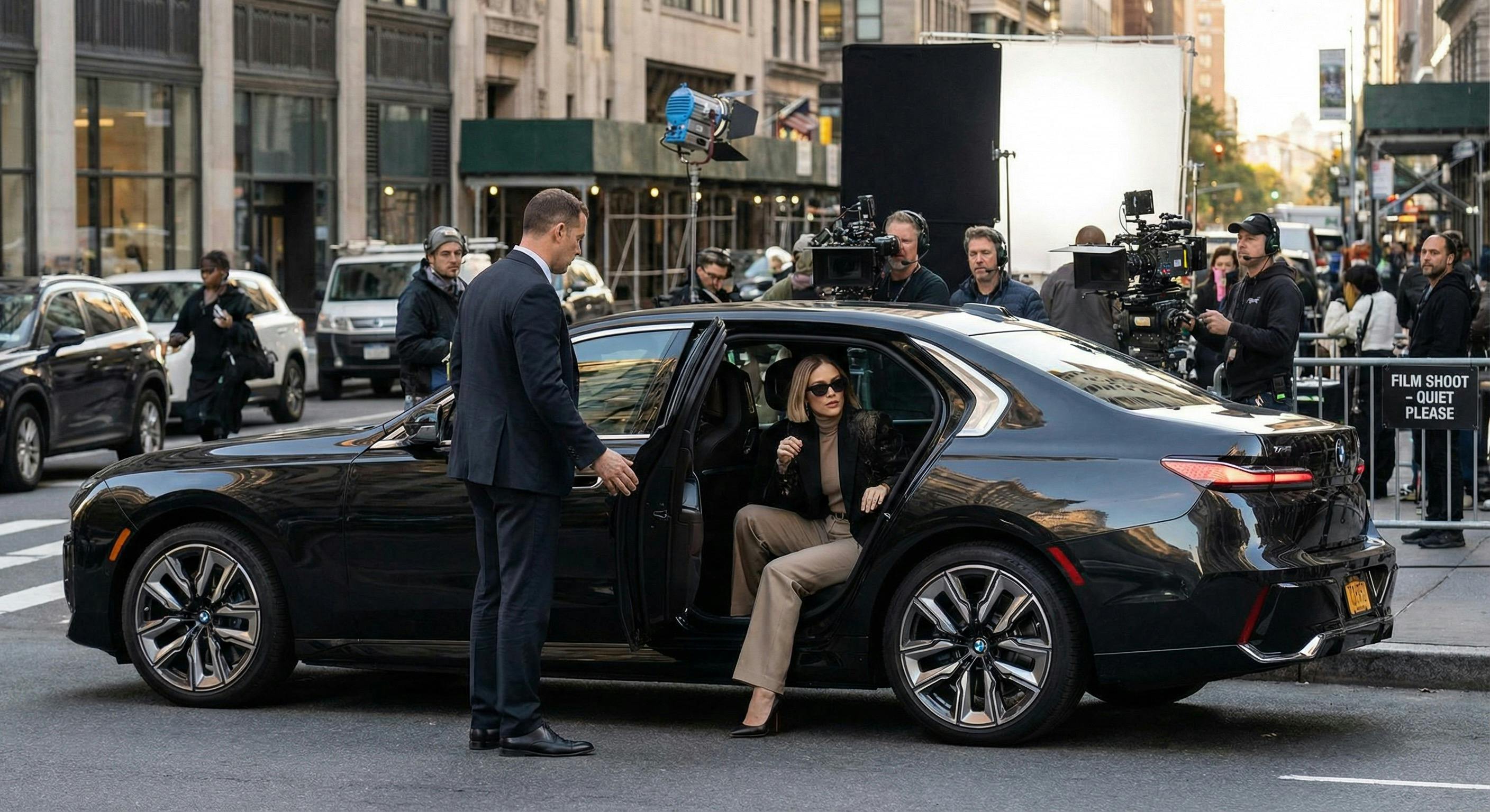 films and media chauffeured service for crew, celebrities, and individuals