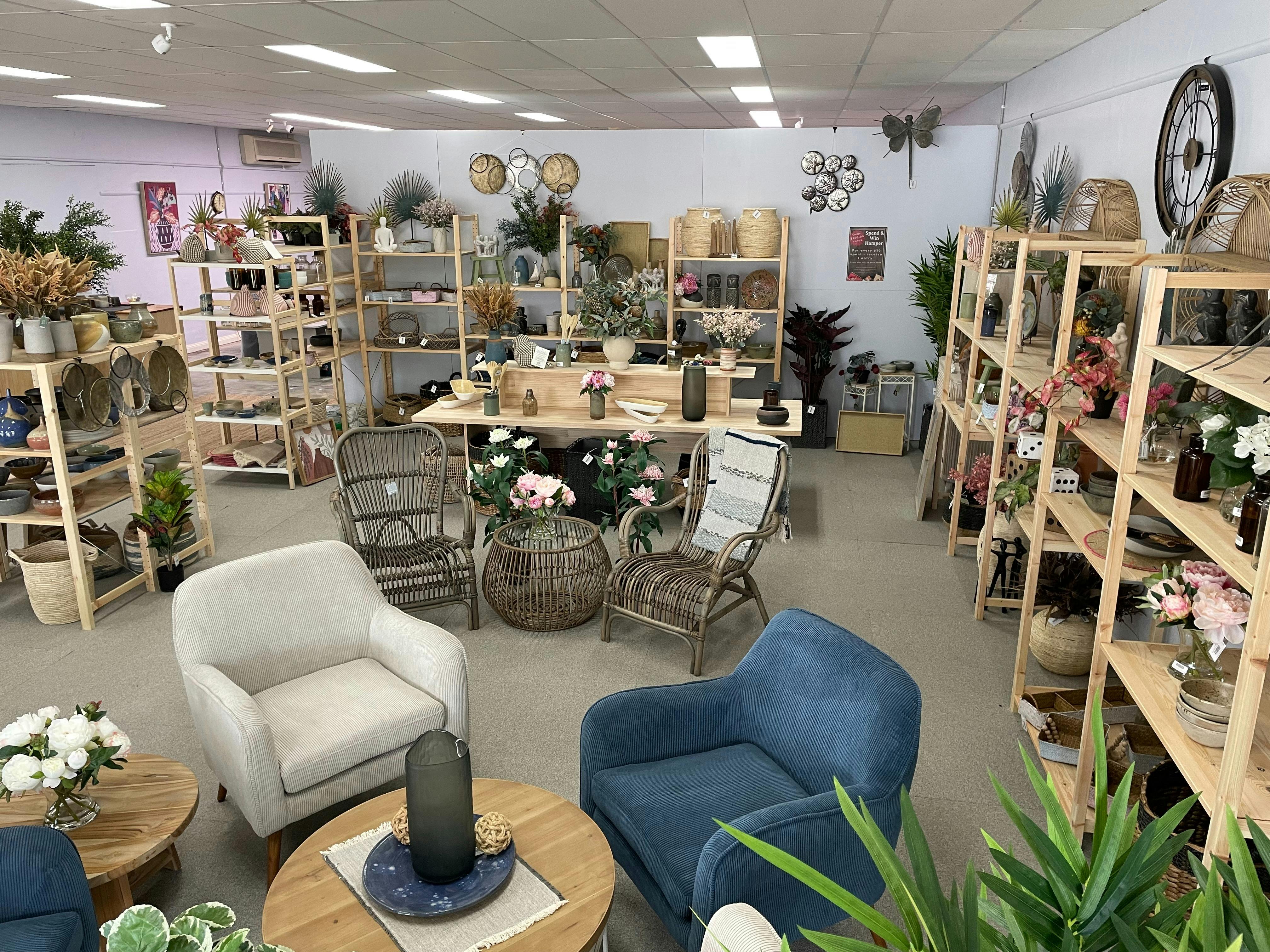 Image of the inside retail space at Beldari Pottery Studio