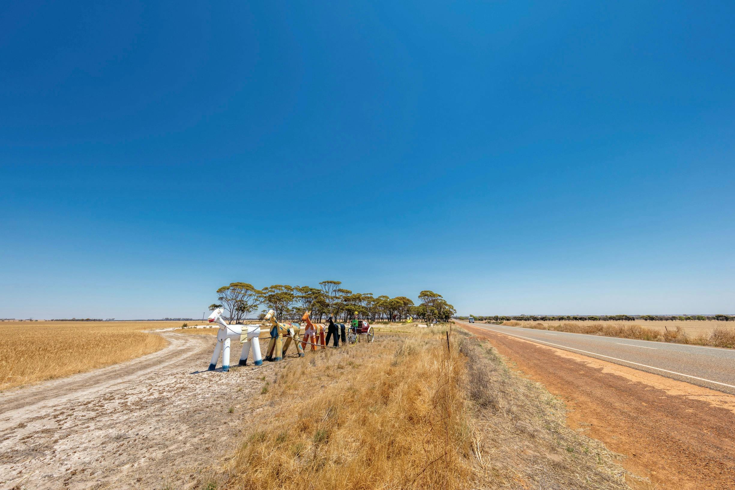 One of many creations on the Tin Horse Highway, which stretches for 20km's near Kulin