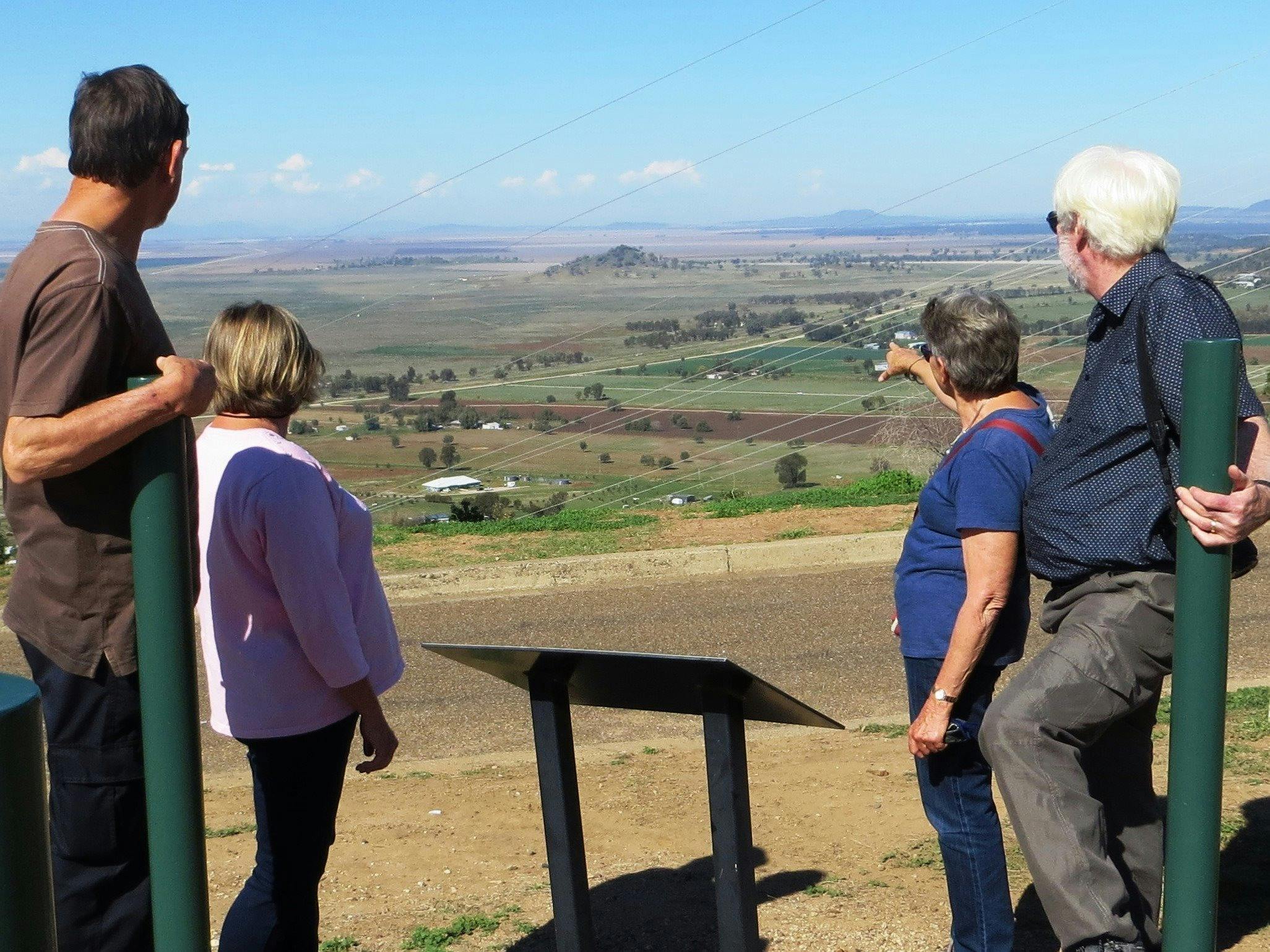 Porcupine Lookout - view East over the Breeza Plain and towards the Great Dividing Range