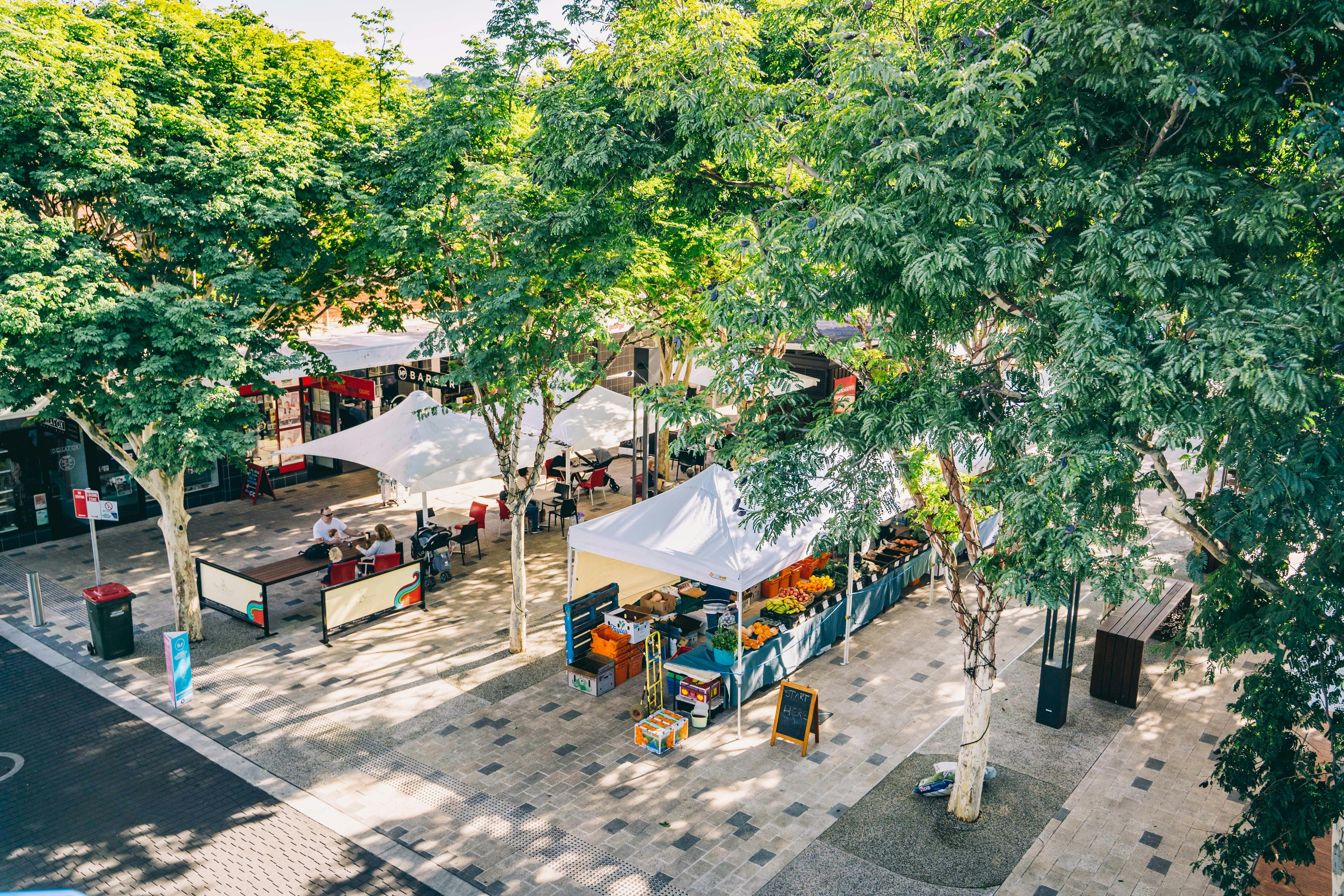 Enjoy the open air market