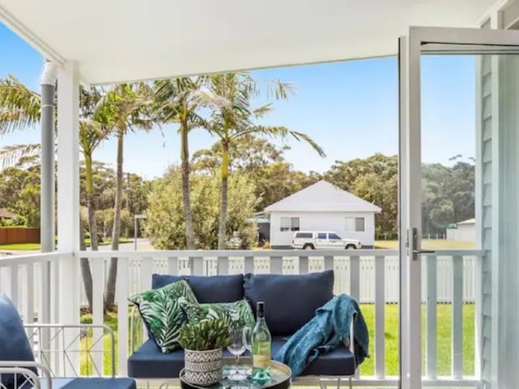 Balcony sitting area