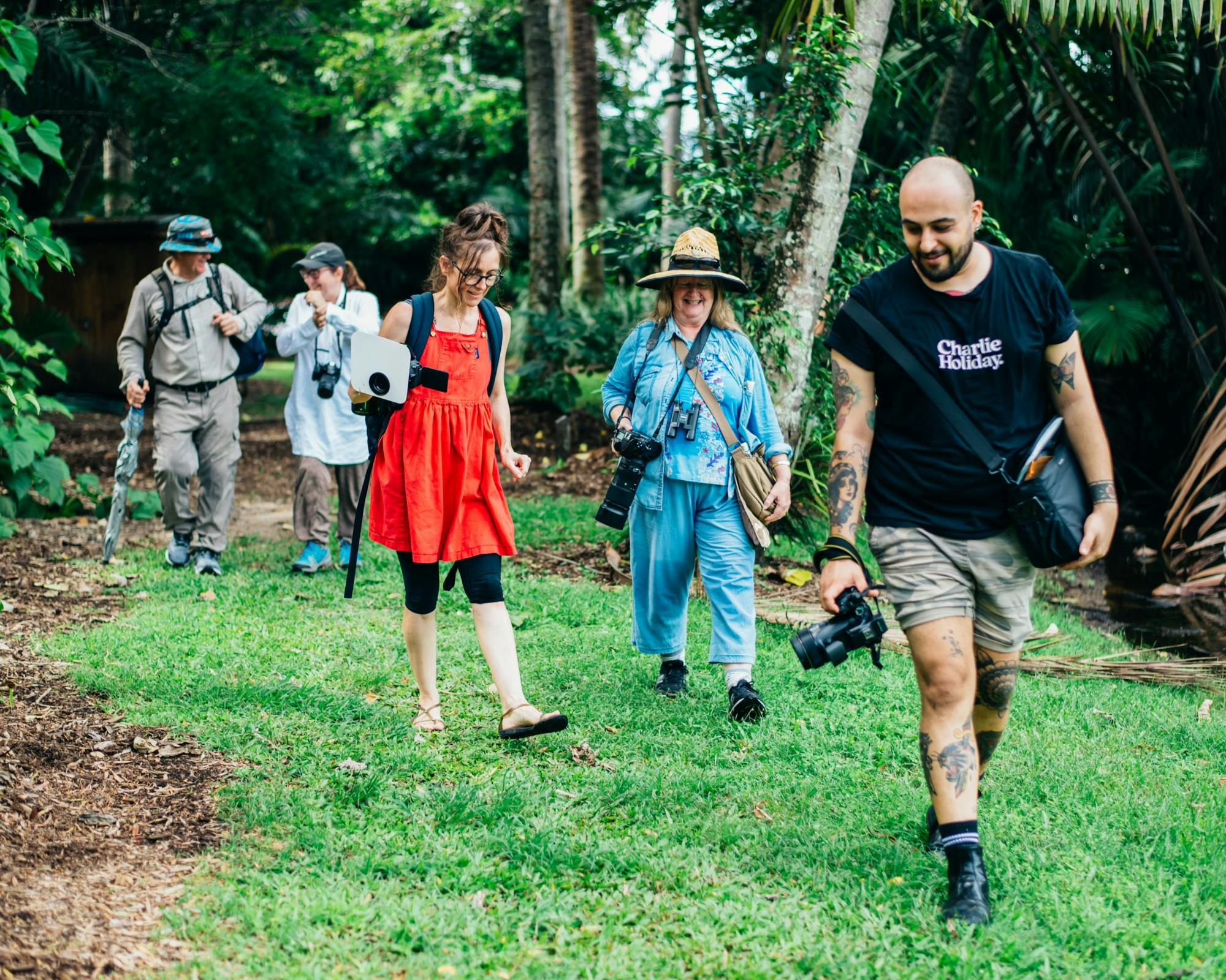 Small group tours in the lush surroundings of the Cairns Botanic Gardens