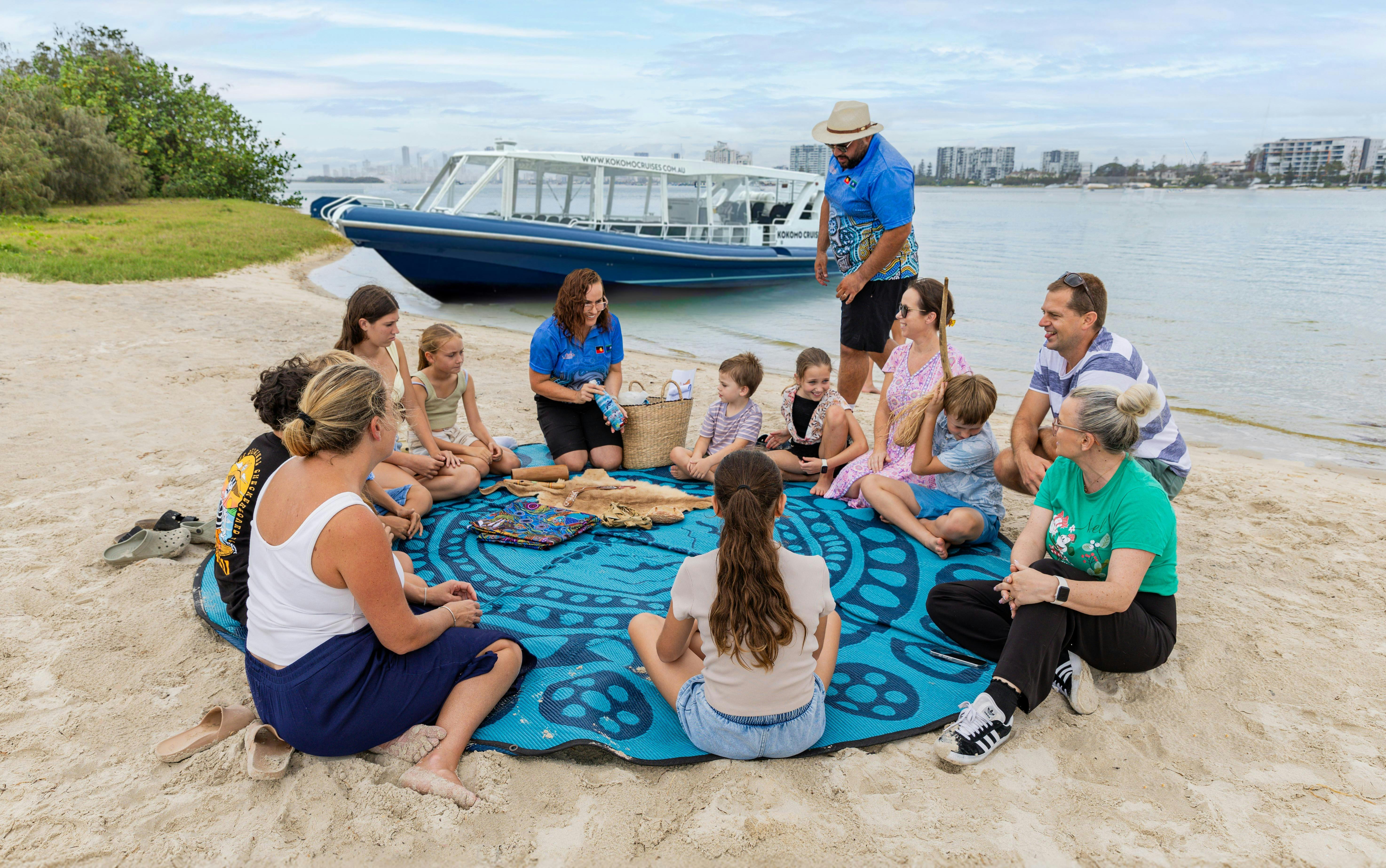 Cruise with Culture Tour -  Yarning Circle at Wavebreak Island