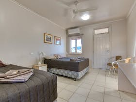 A photo of a double room.