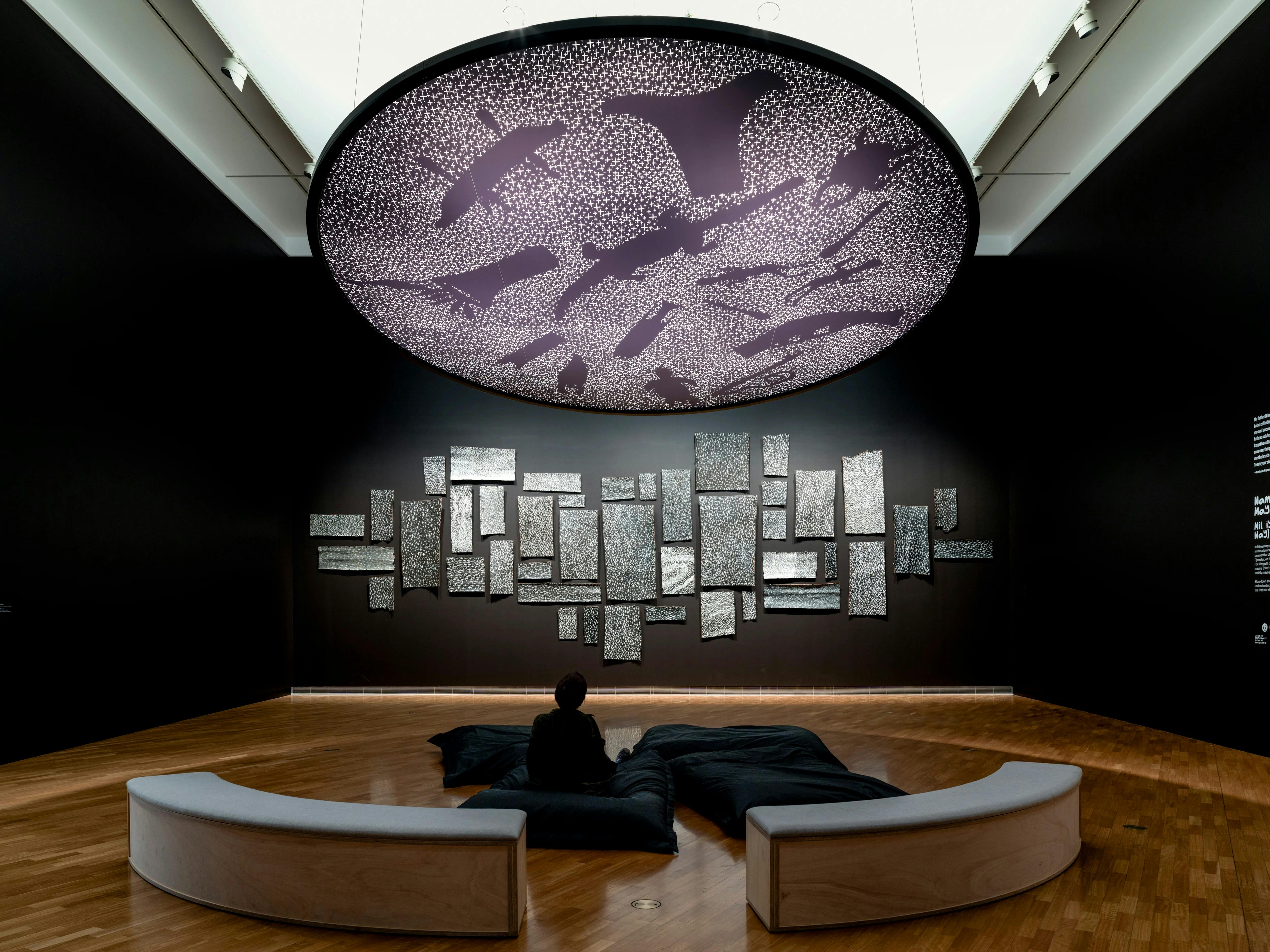 installation view, 5th National Indigenous Art Triennial: After the Rain, National Gallery