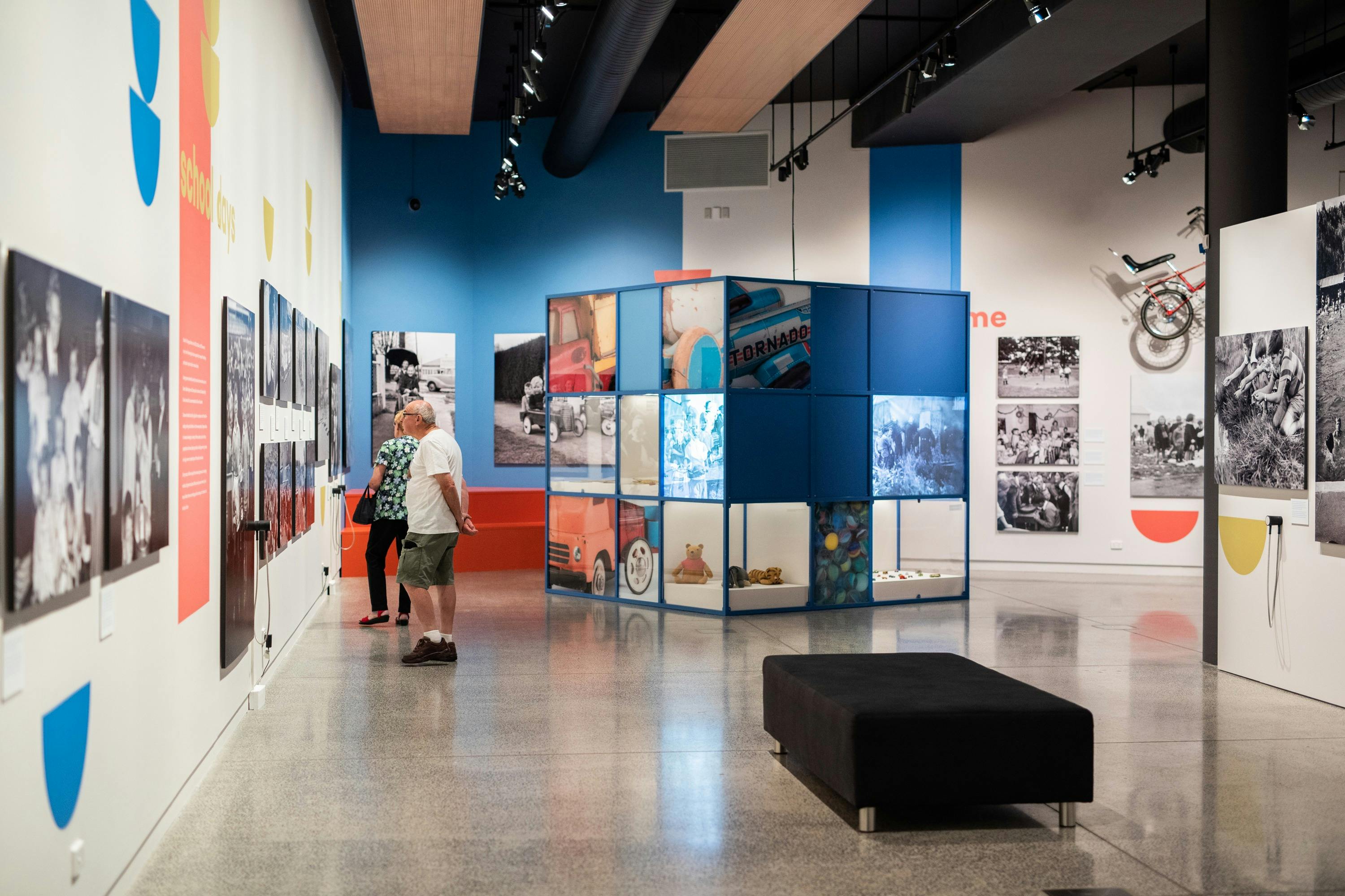 Visitors explore 'Child's Play: Growing Up in Orange in the 1950s and 1960s'