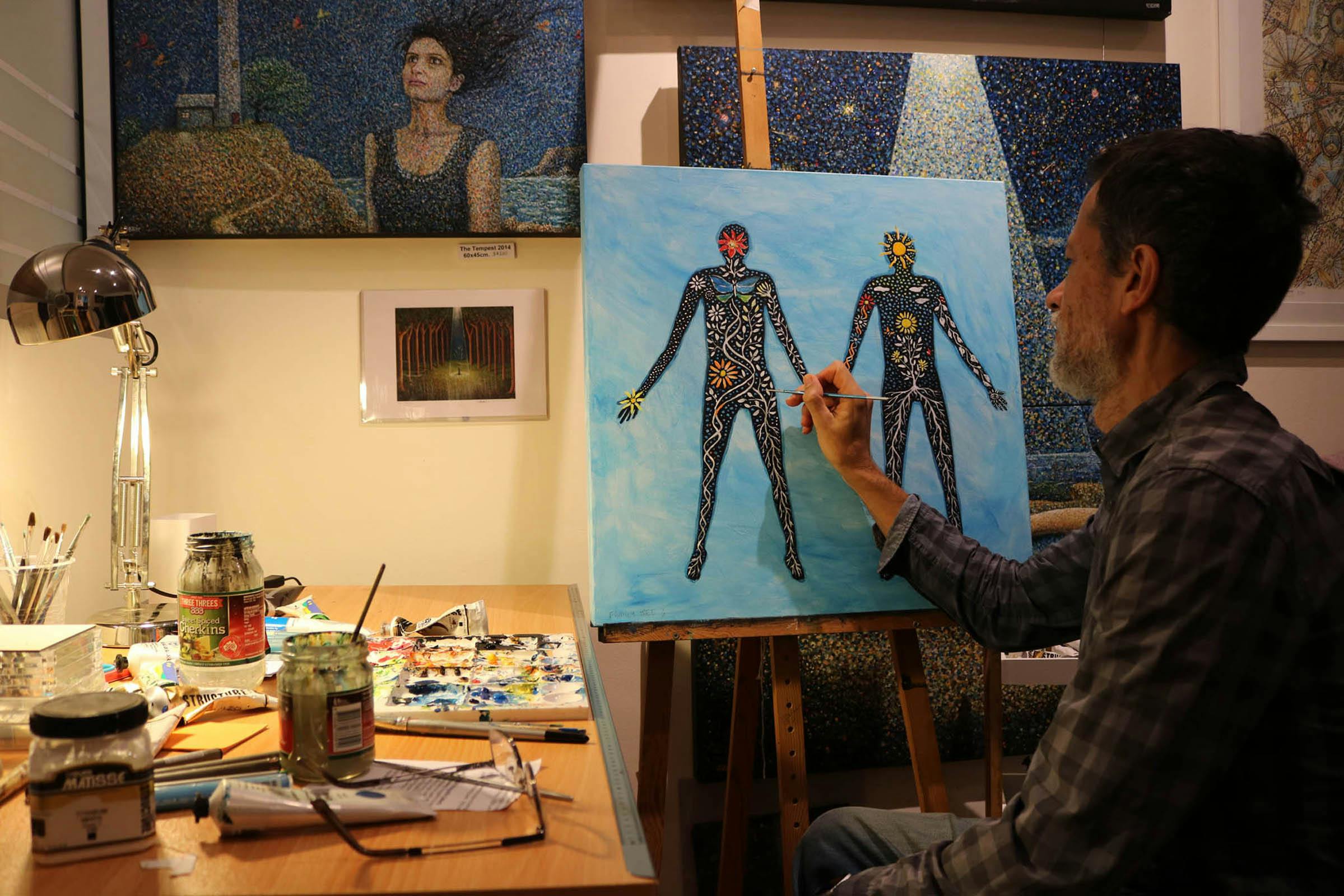 Artist at work