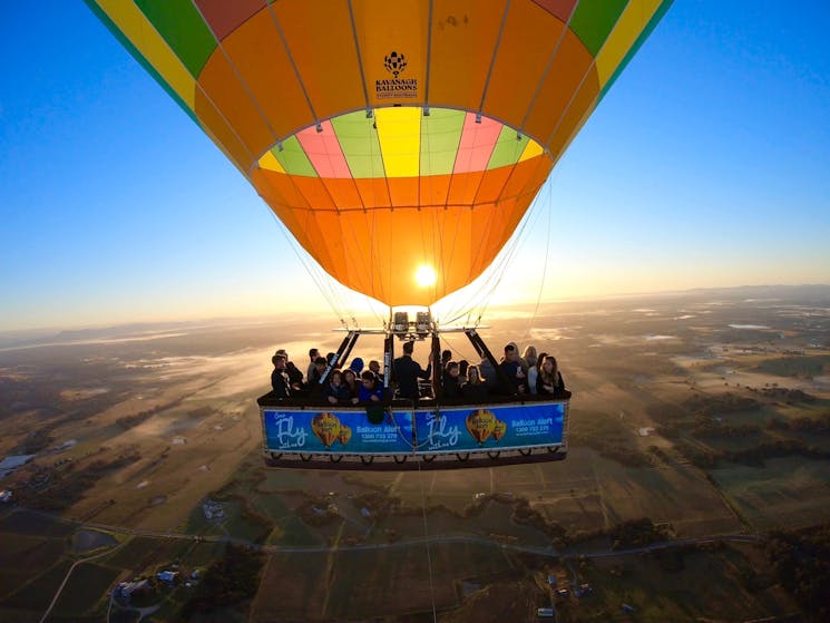 Balloon flight over the Hunter Valley