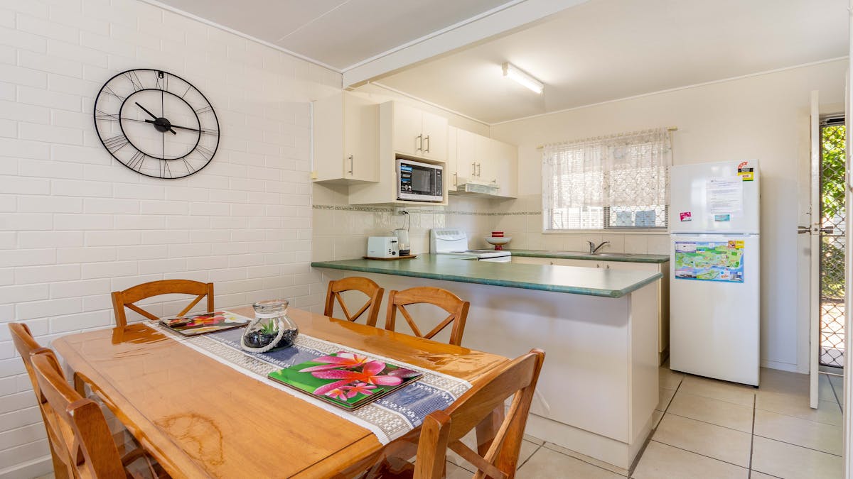 Dining and kitchen