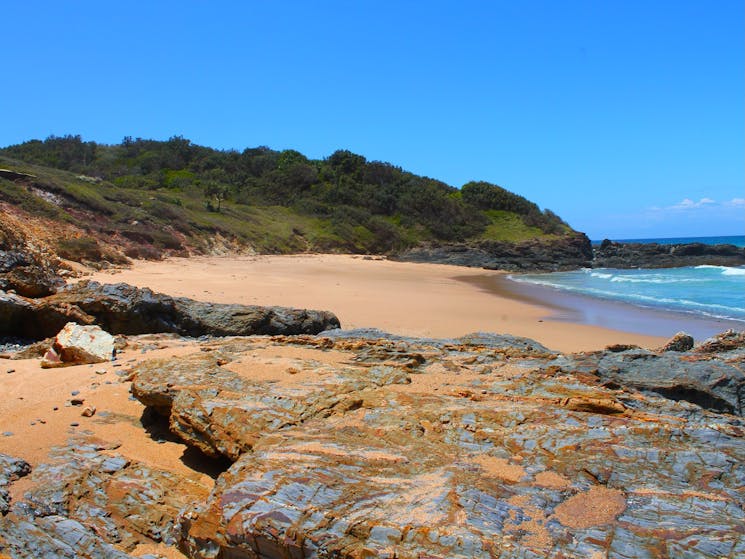 Stony Beach on a typically crowded day.