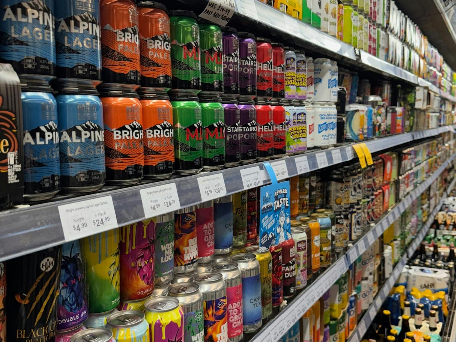 Beer wall craft beer