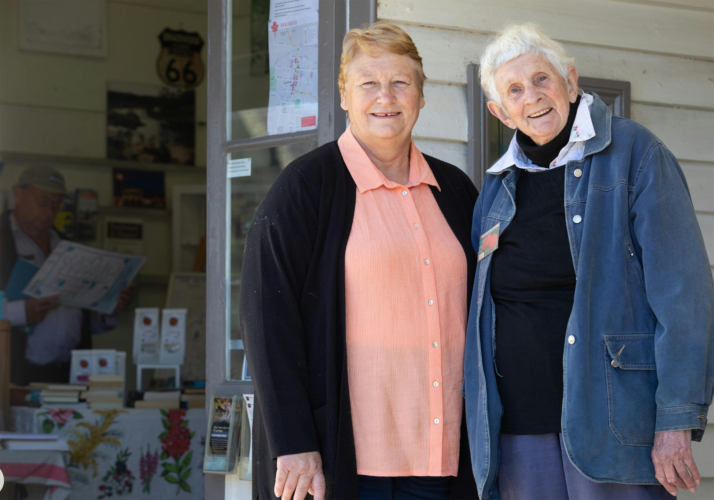 Volunteers from the Braidwood Visitor Information Centre at the National Gallery
