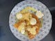 Waffle with lemon curd and cream