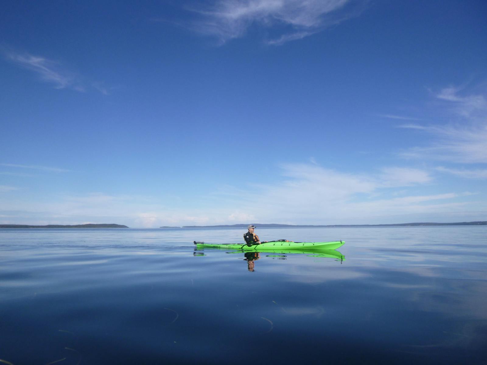 Kayaking the calm waters of Callala Bay