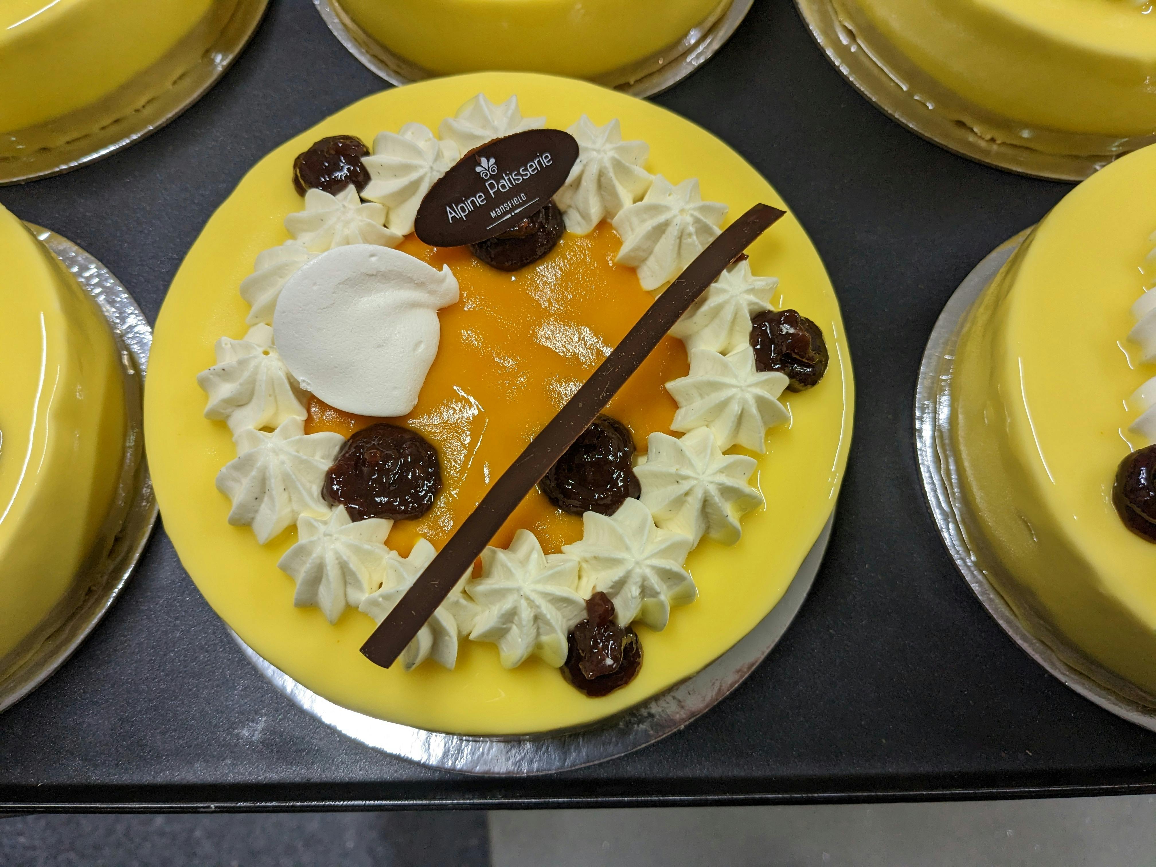 Passionfruit zing on a crumbly biscuit base