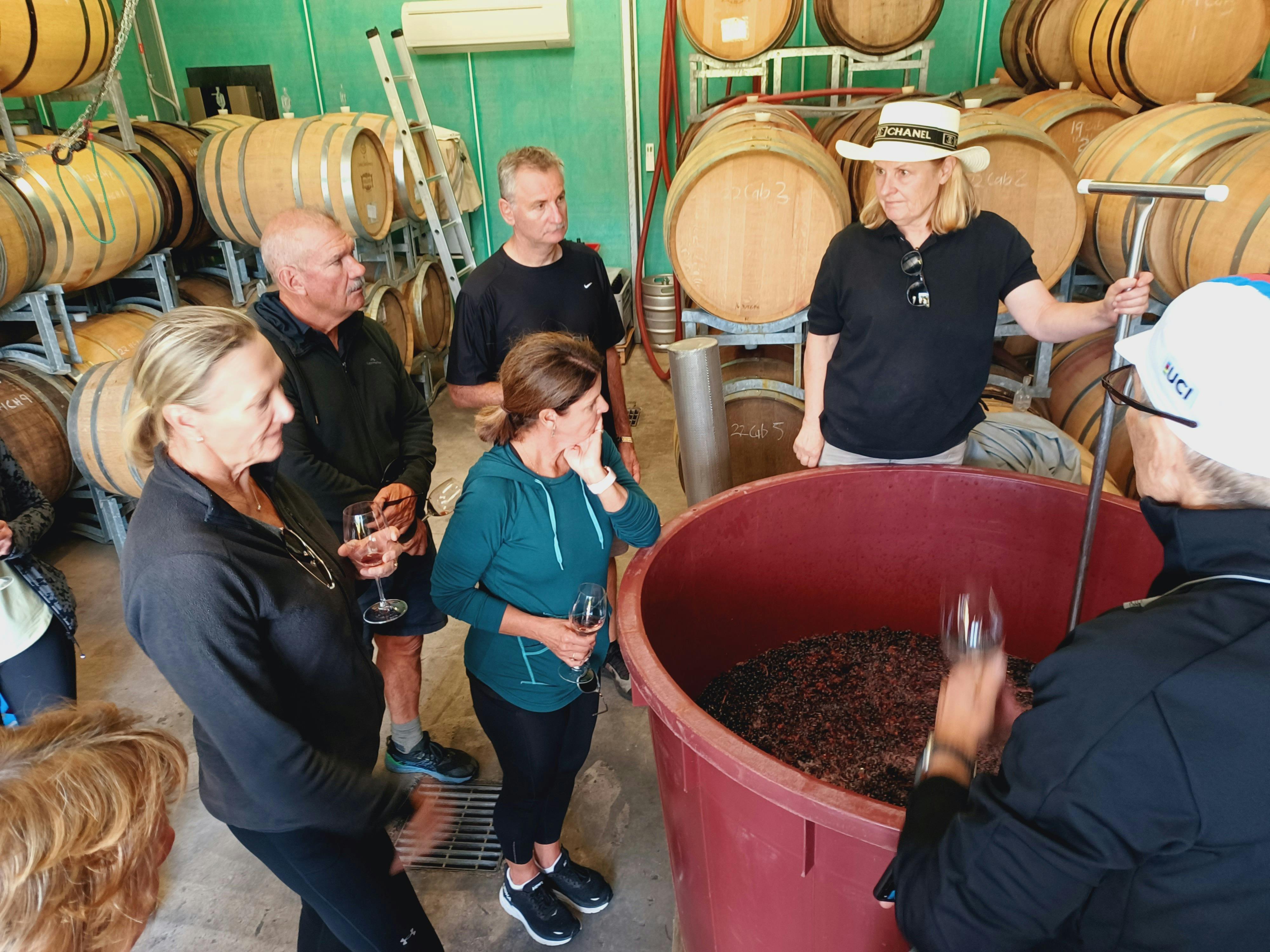 Interacting with Haldon Estate wine maker