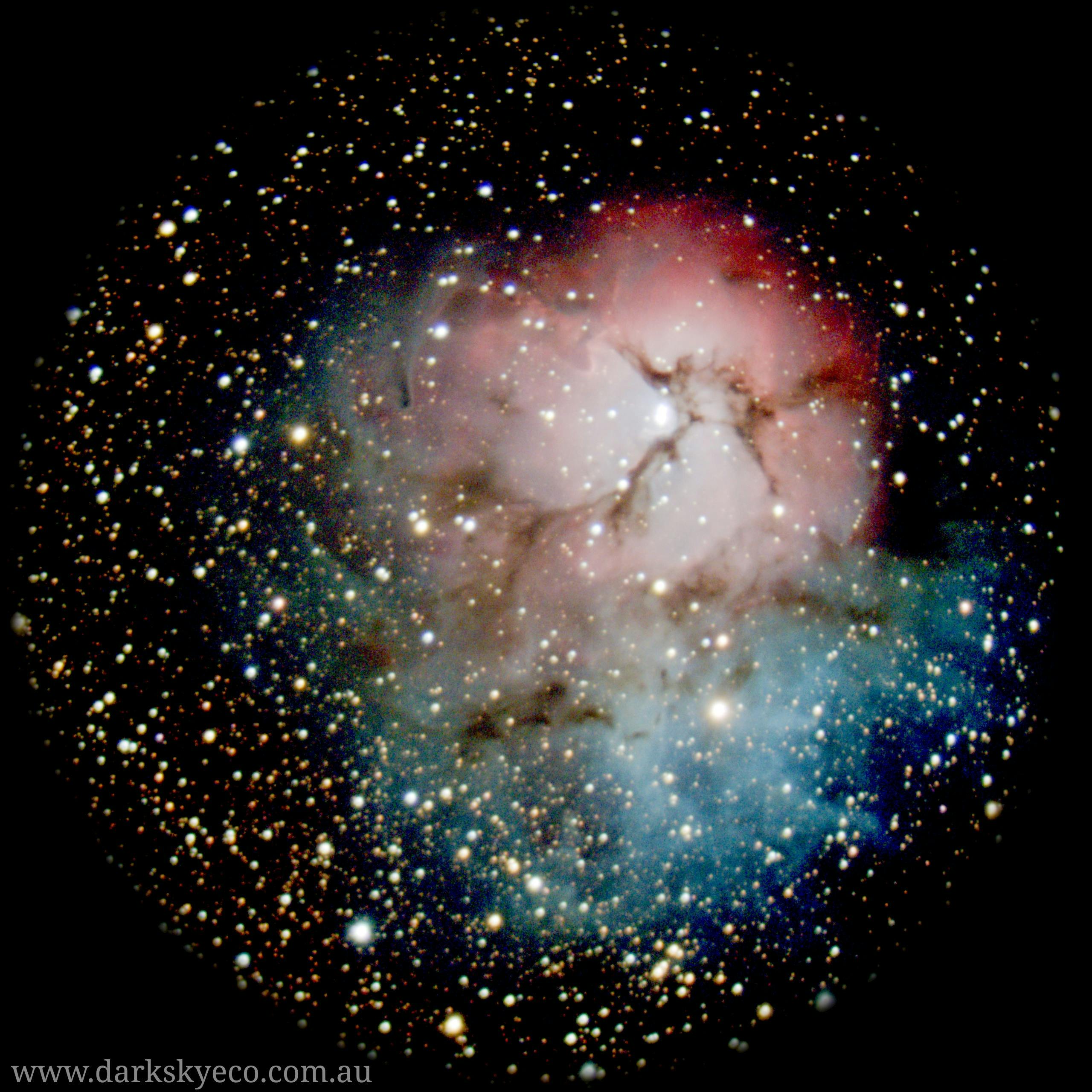 We see exactly this in our eyepiece along with many  other nebula Galaxies and clusters. Book  now.