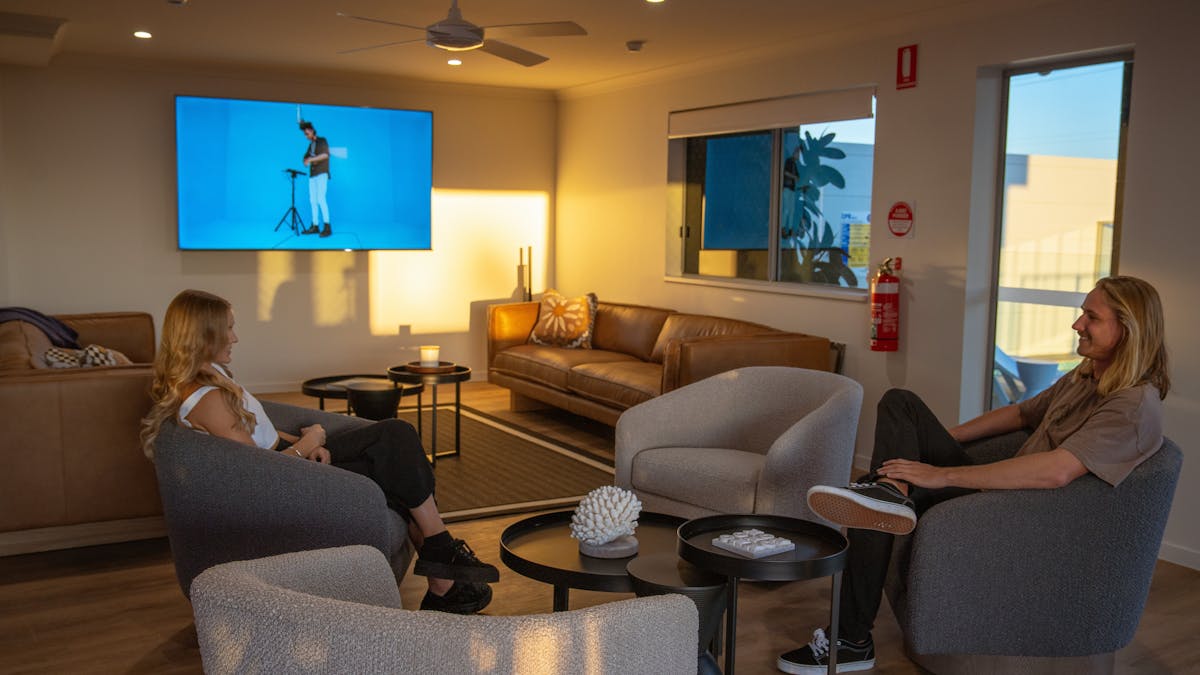 Lounge area at the lodge