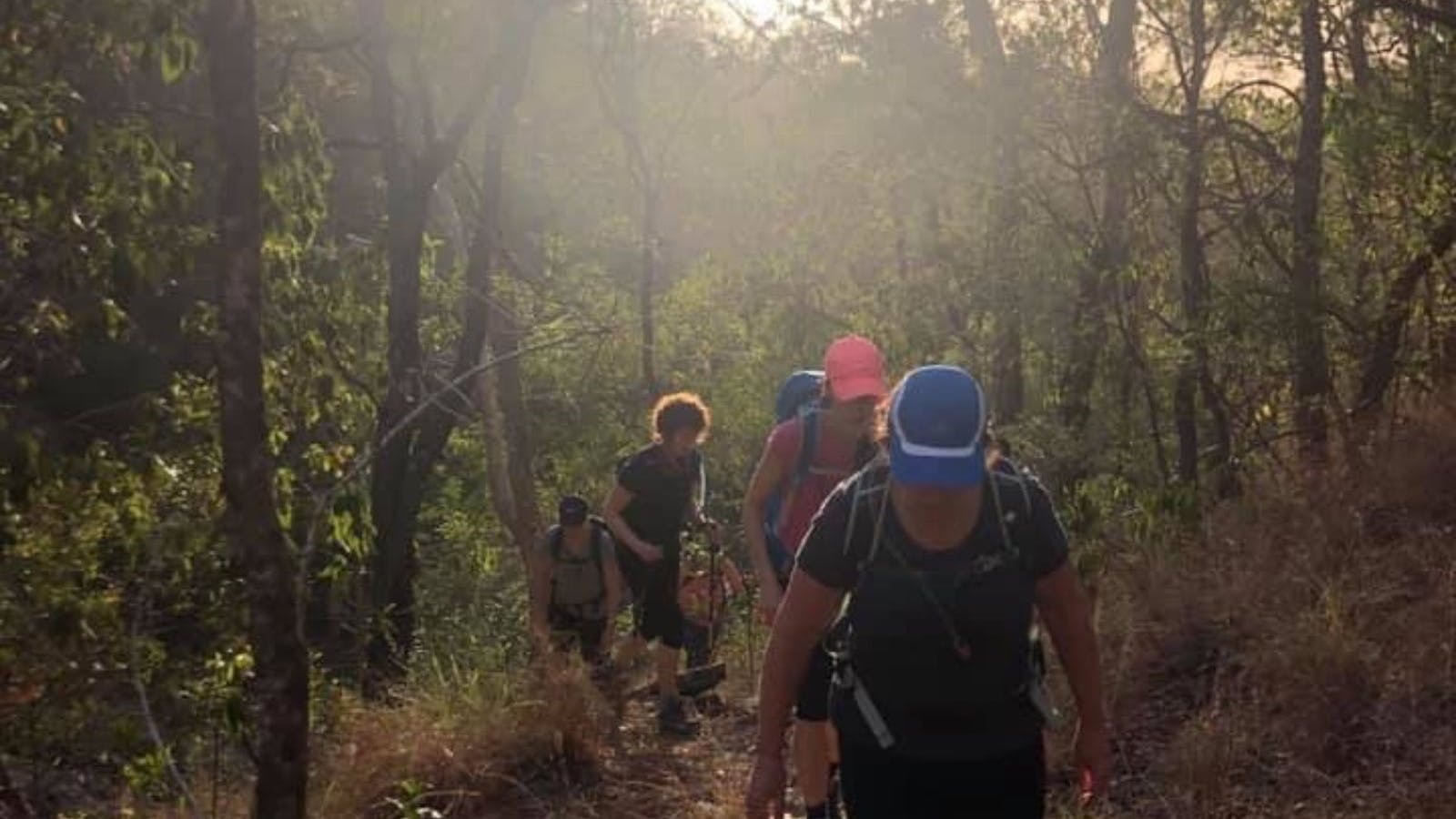 Ladies walking at Mt Coot tha Ladies walking at Mt Coot tha