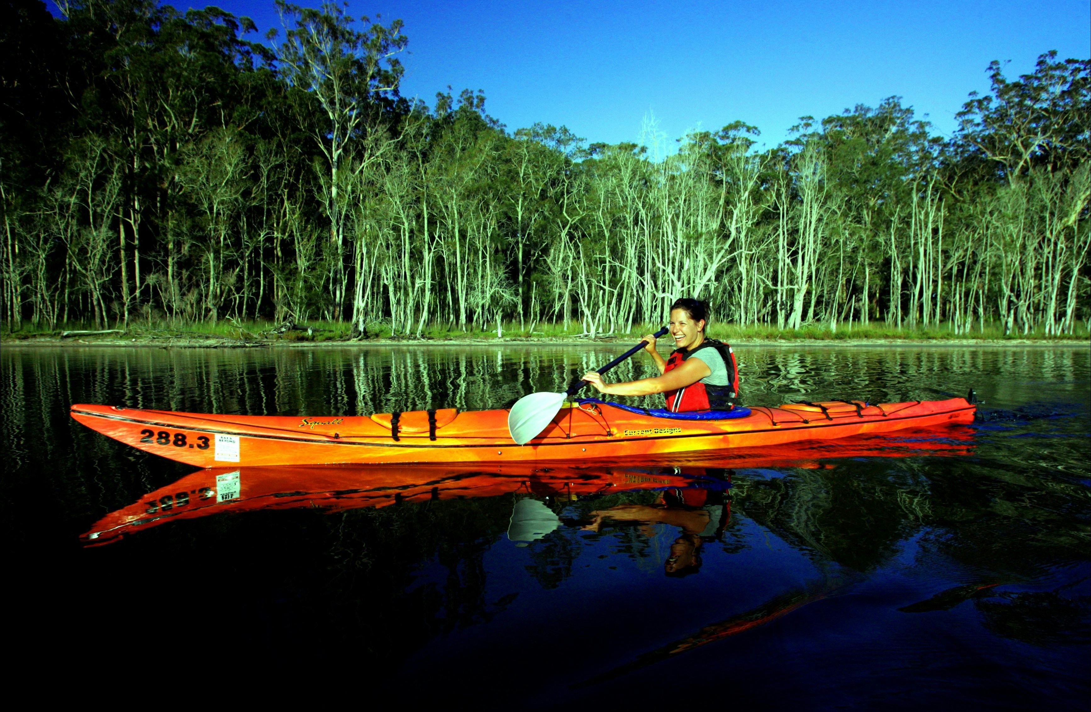 Batemans Marine Park Murramurang National Park  seakayak sea kayak hire rent tour nature