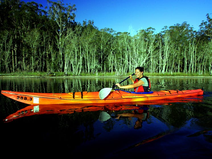 Batemans Marine Park Murramurang National Park  seakayak sea kayak hire rent tour nature