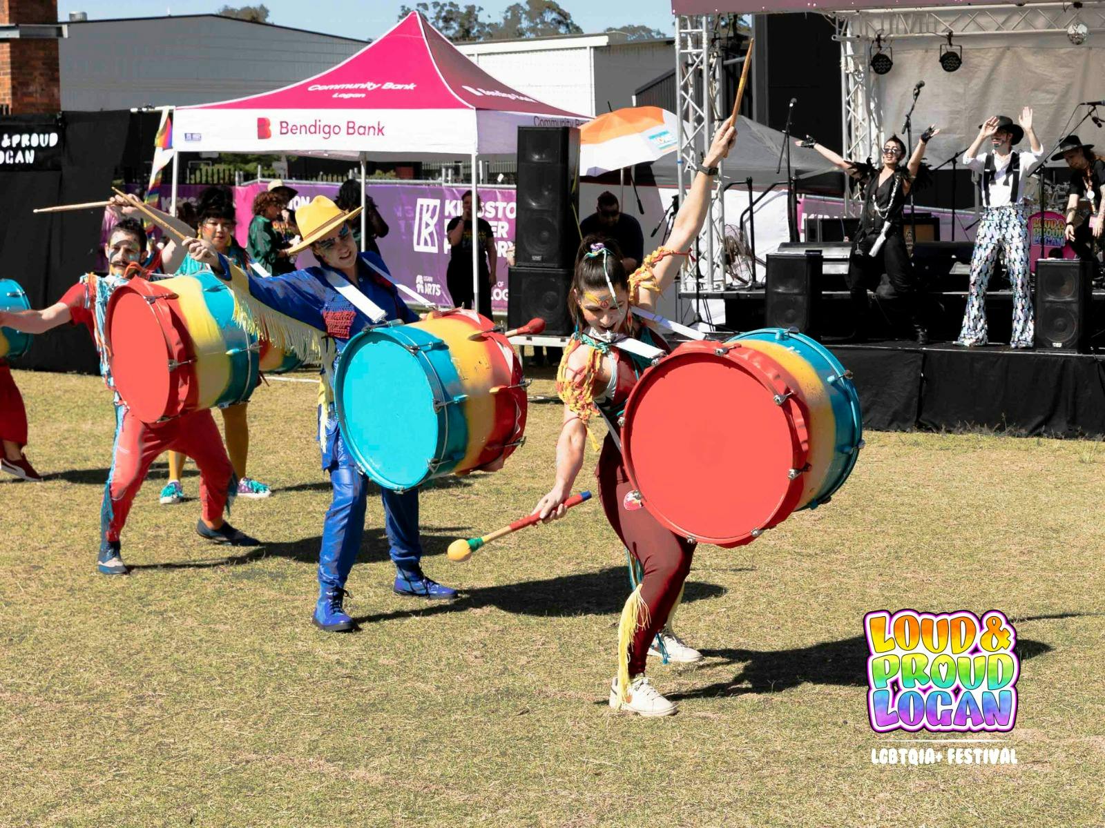Carnaval Republic performing at Loud and Proud Logan