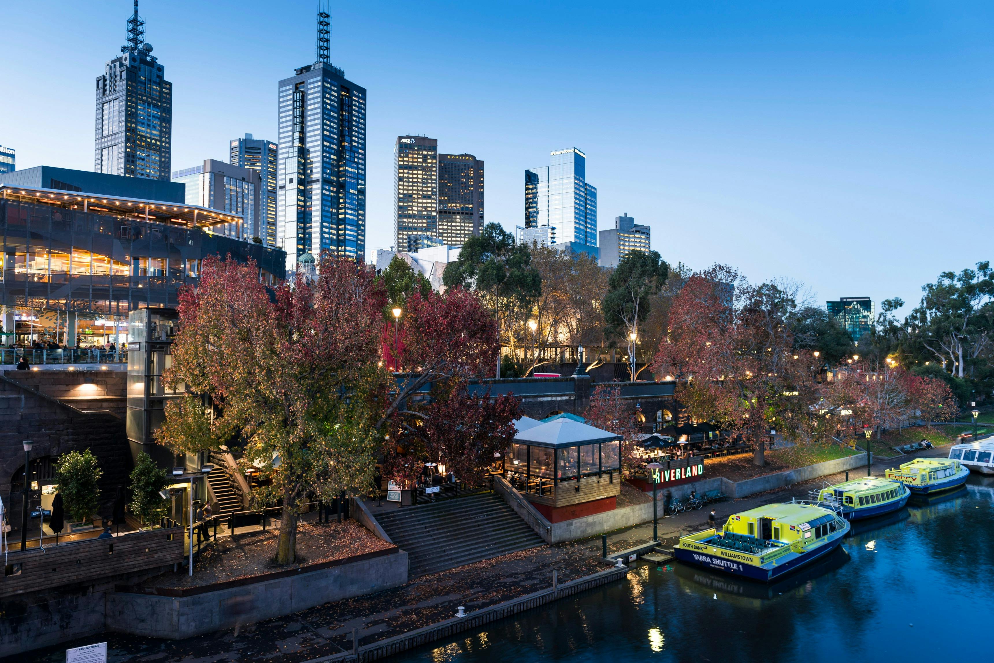 Yarra River at night