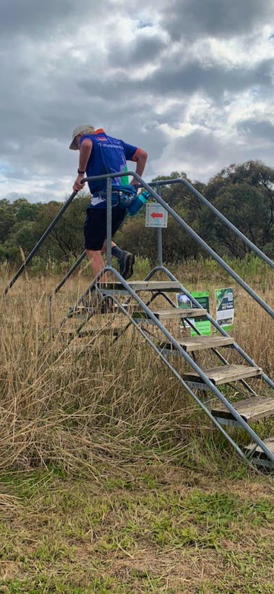24km Walkers passing the half-way point