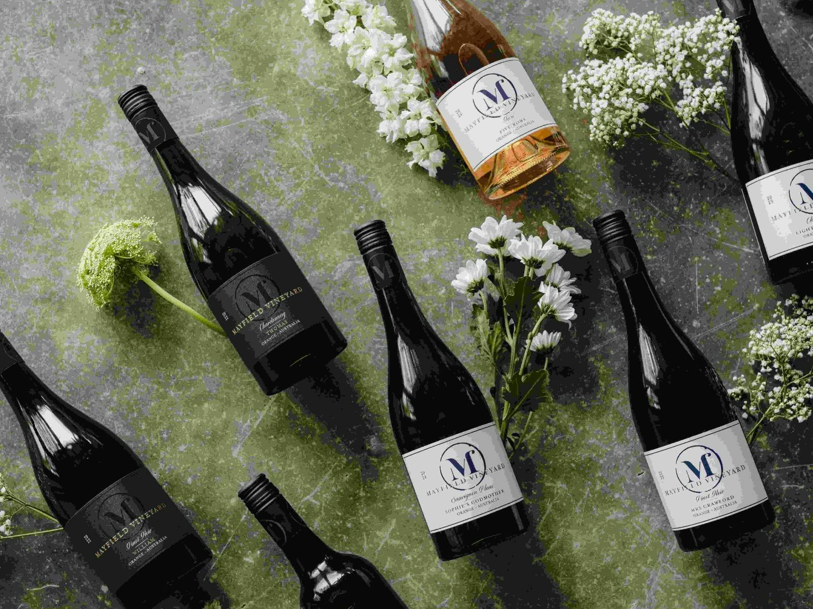 Mayfield Vineyard, Wine bottles
