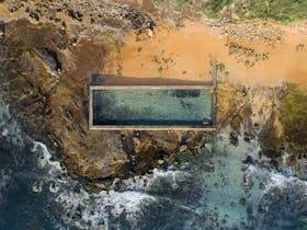 Aerial view of Newport Rockpool