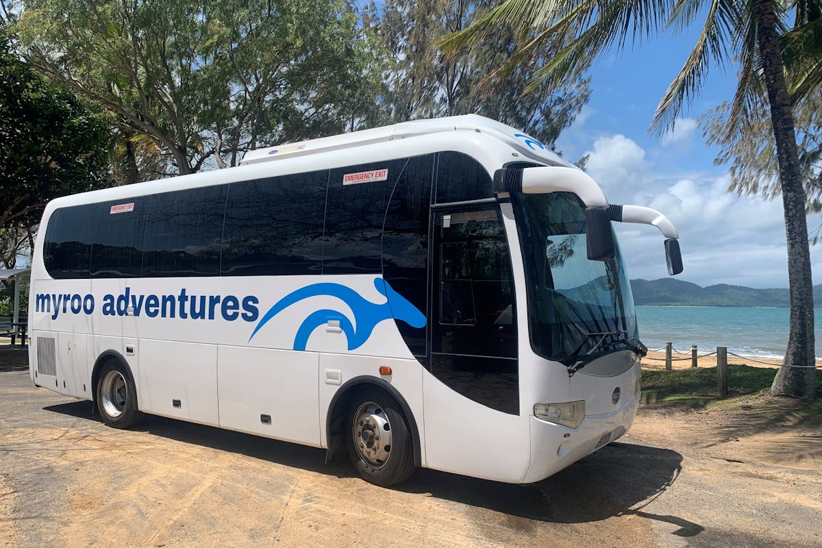 Enjoy Mission Beach coach in front on Dunk Island whilst at South Mission Beach on the mainland
