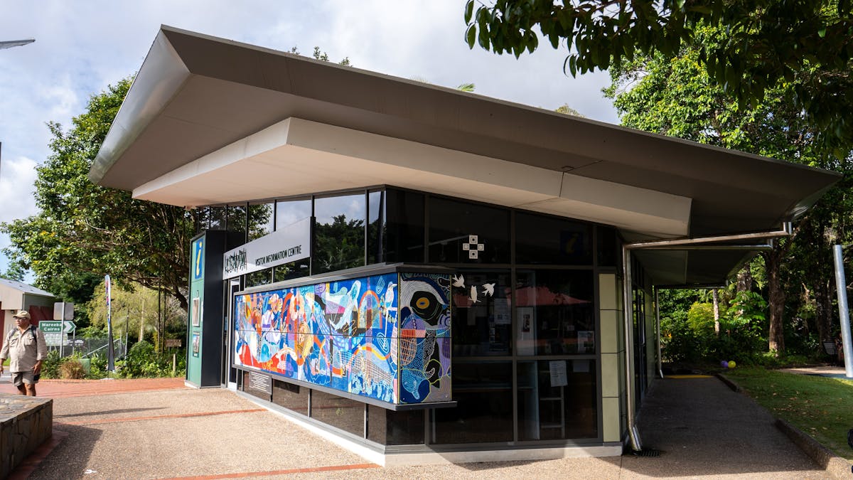 View of visitor centre from outside