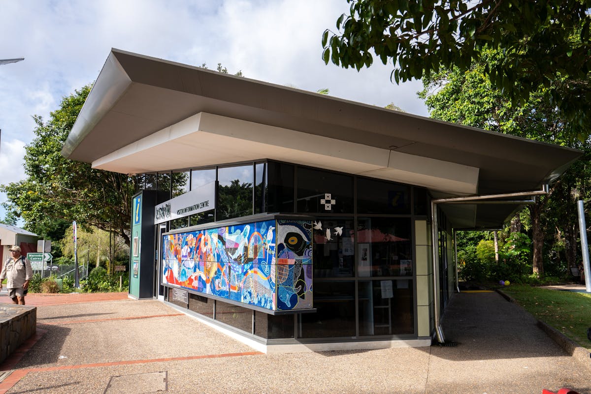 View of visitor centre from outside