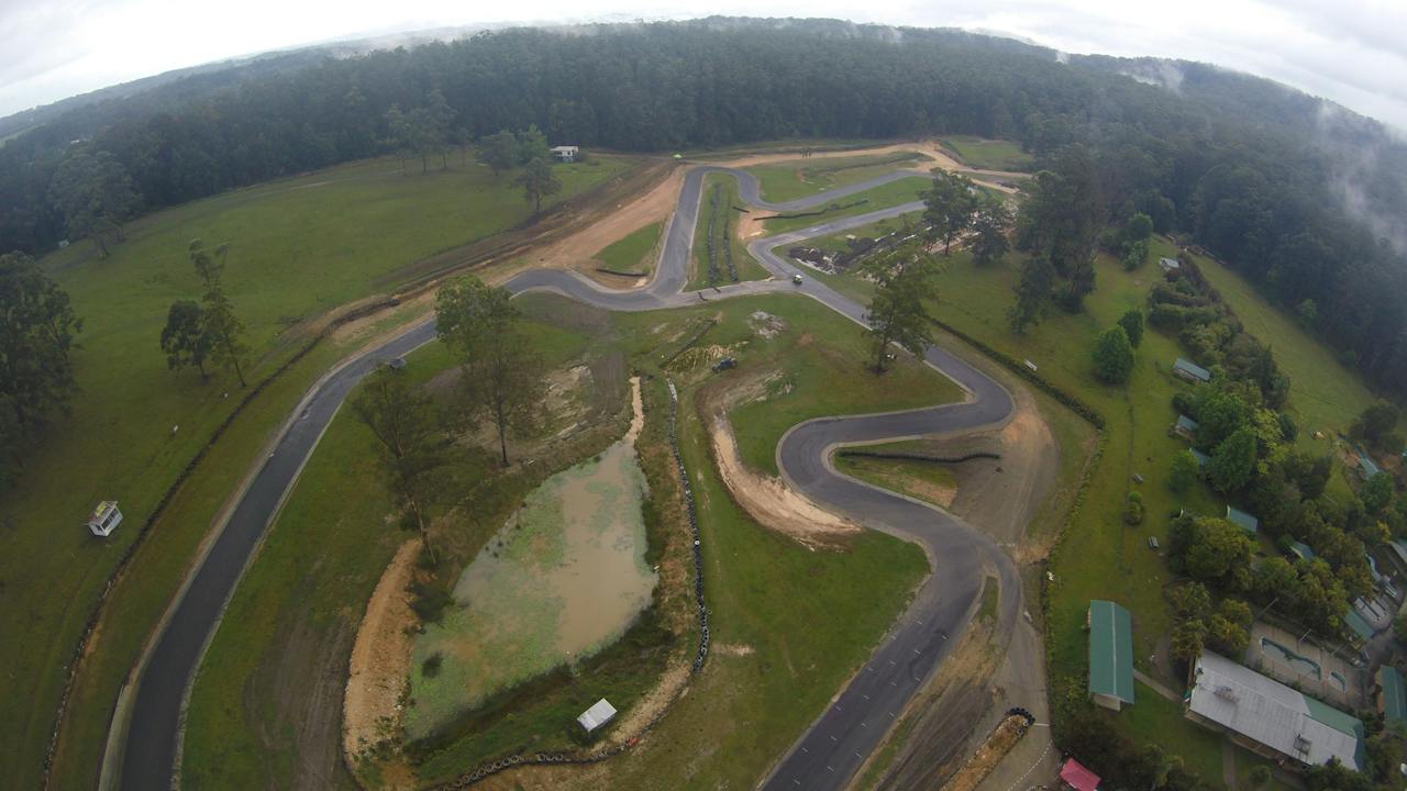 Aerial view of Raleigh International Racewy