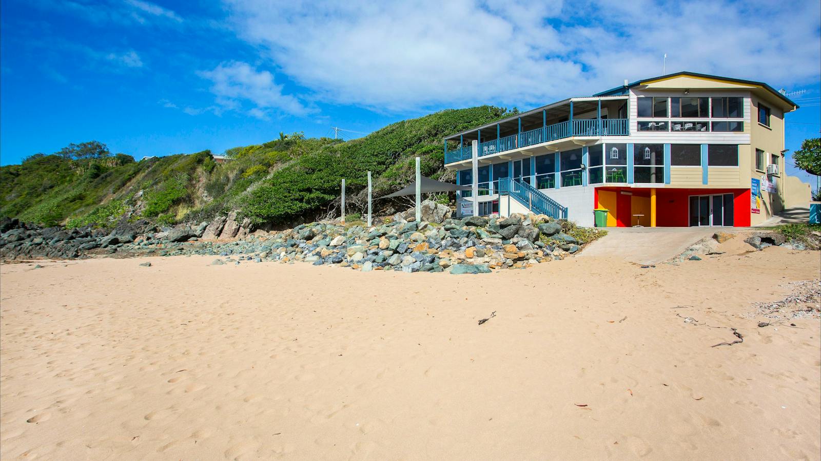 View of the restaurant at Sarina beach
