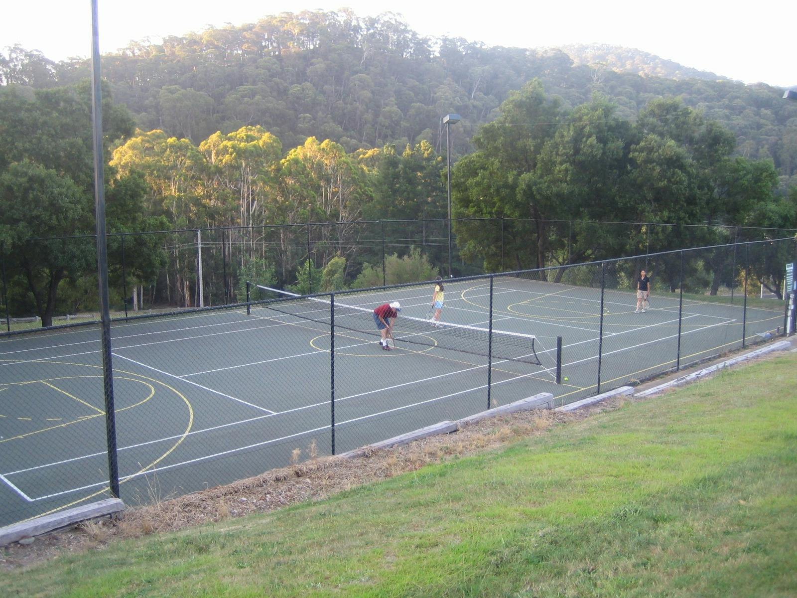 Tennis and Basketball court at Pinnacle Valley Resort, Kunala Chalet,SEBEL