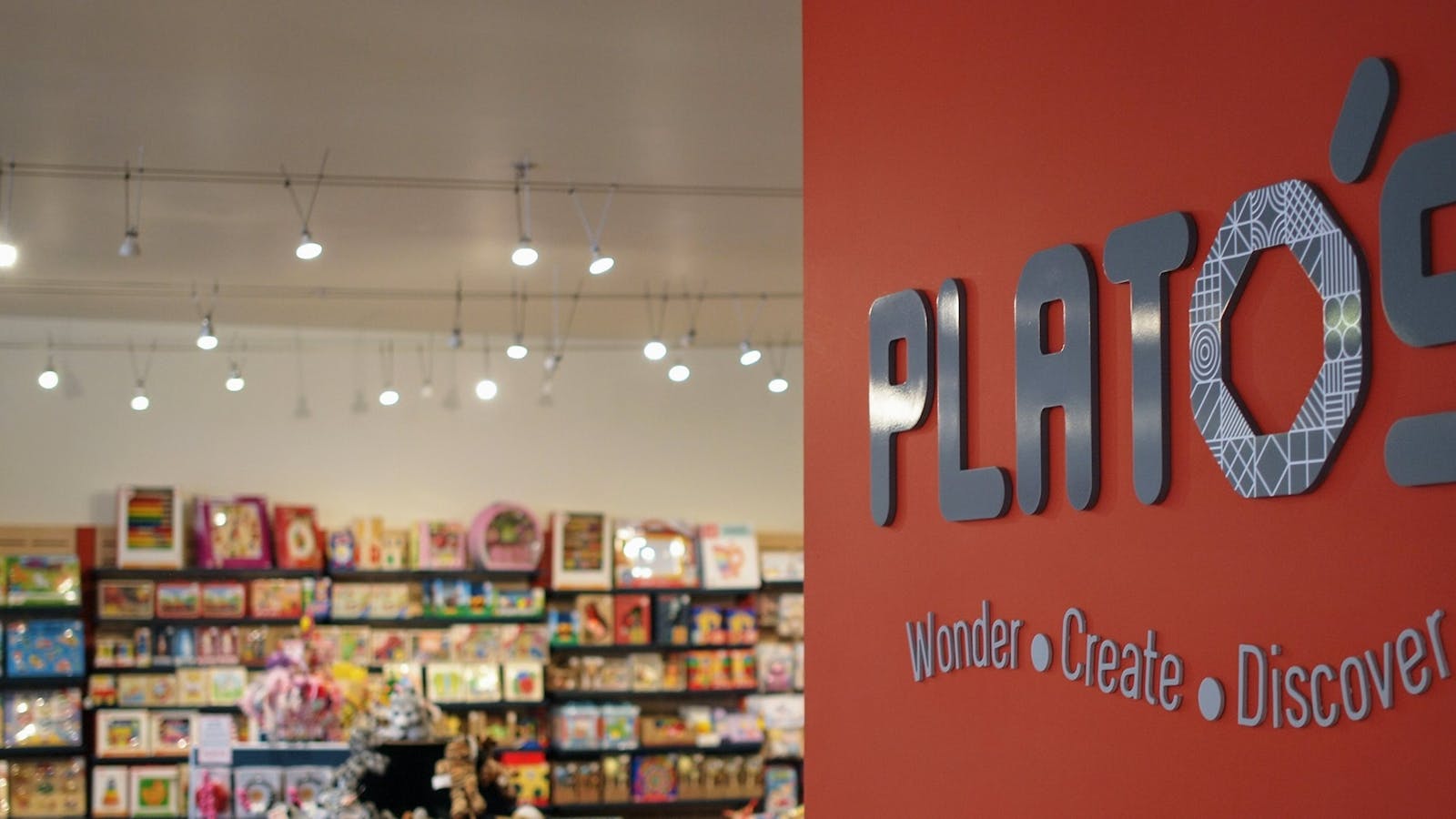 Plato's Logo with Shop