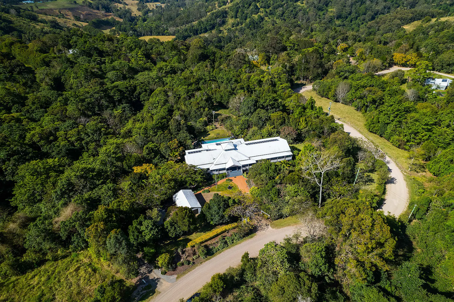 The Country House at Hunchy Aerial View